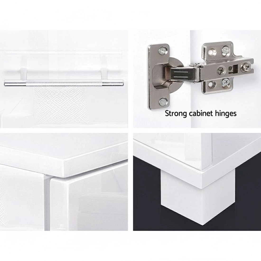 7 Artiss Buffet Sideboard High Gloss - White, 7 of 8