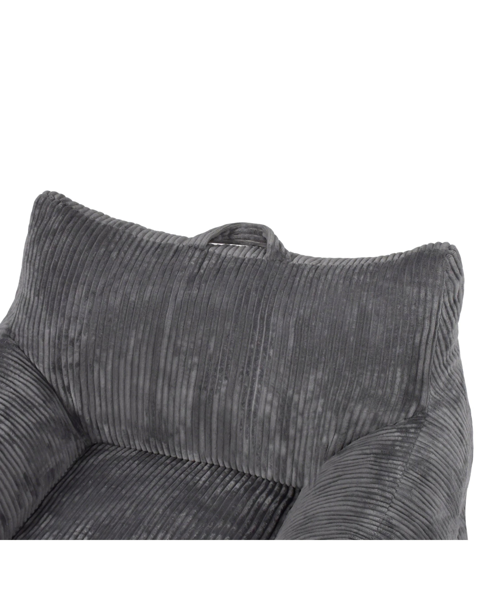 7 Advwin Bean Bag Chair Sofa w/ Armrest Handle Adults Teens Corduroy Lazy Floor Sofa, 7 of 8