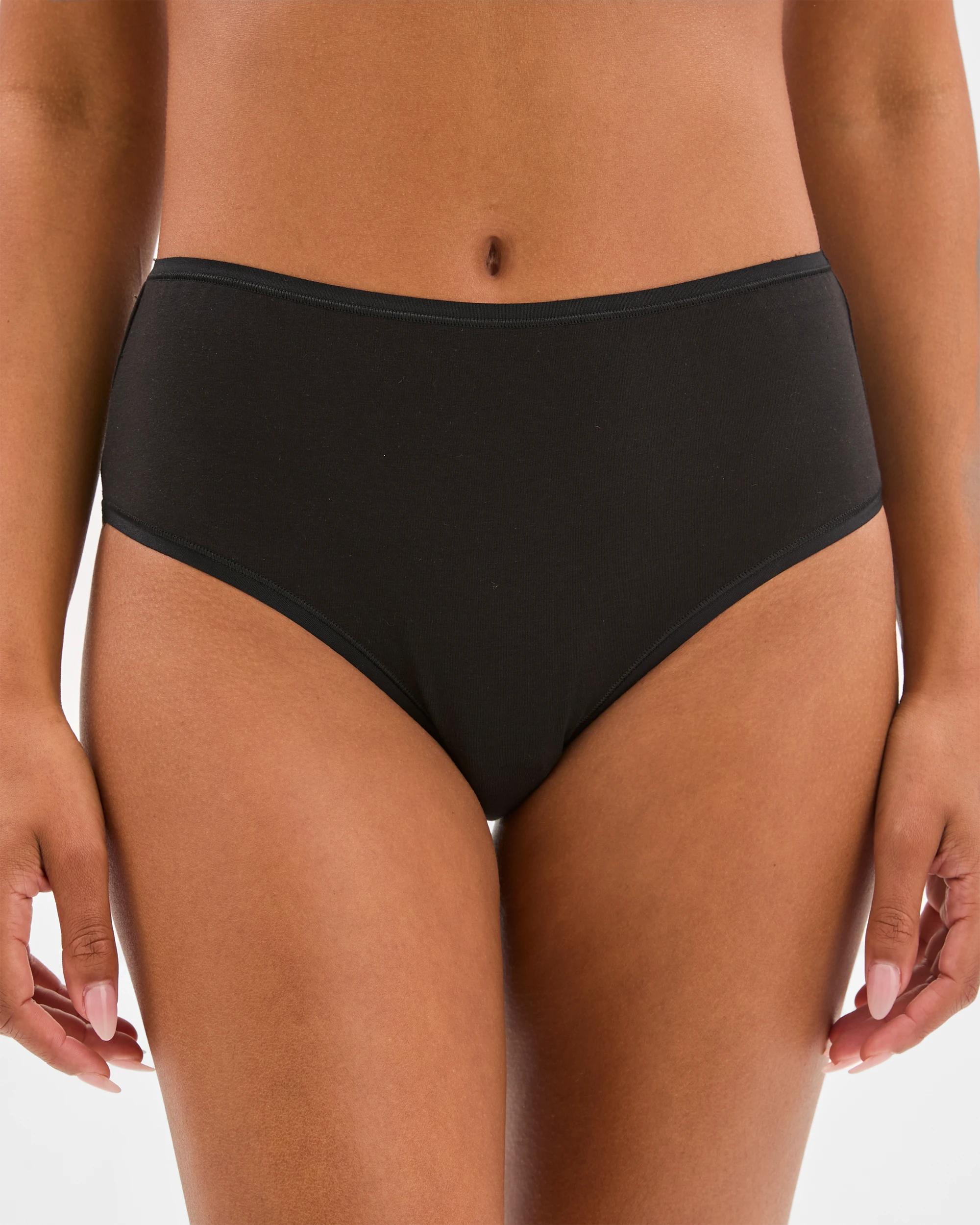 2 Target Woman Australian Cotton Blend Women's Full Briefs 5-pack, Size 10, Multi BLACK / WHITE, 2 of 4