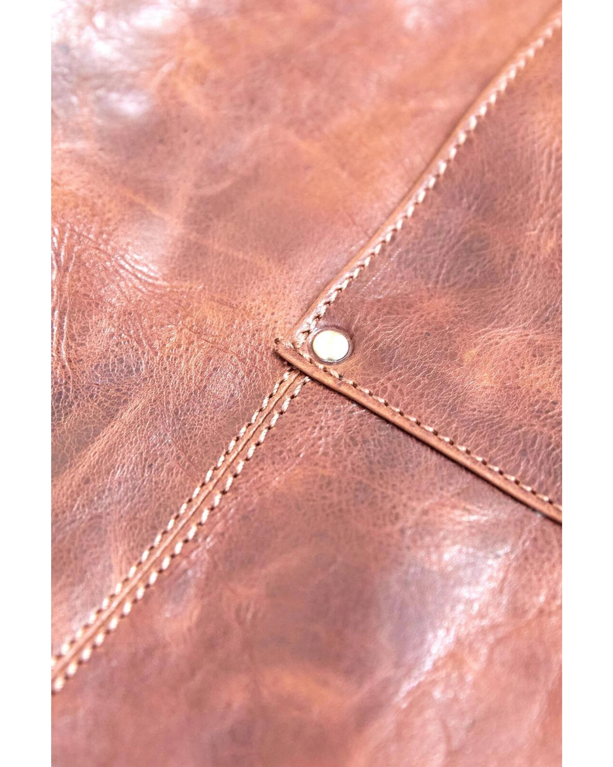 4 Pierre Cardin Professional Leather Apron Butcher Woodwork Hairdressing Barber Chef - Cognac, 4 of 9