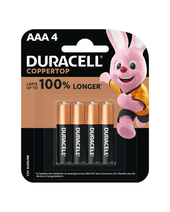 Duracell AAA 4 Pack Batteries - Multi