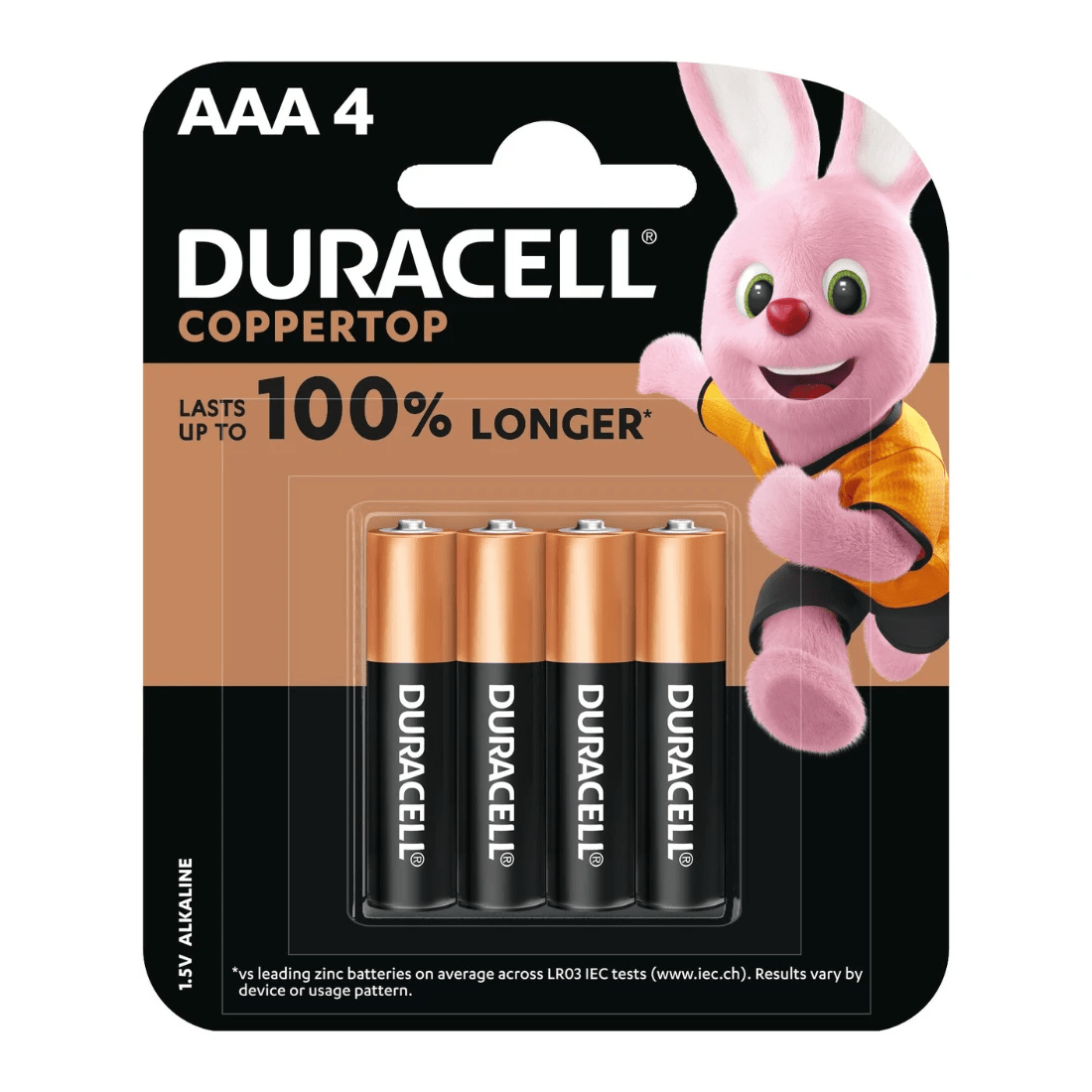 1 4 Pack Duracell Coppertop Alkaline AAA Batteries, 1 of 10
