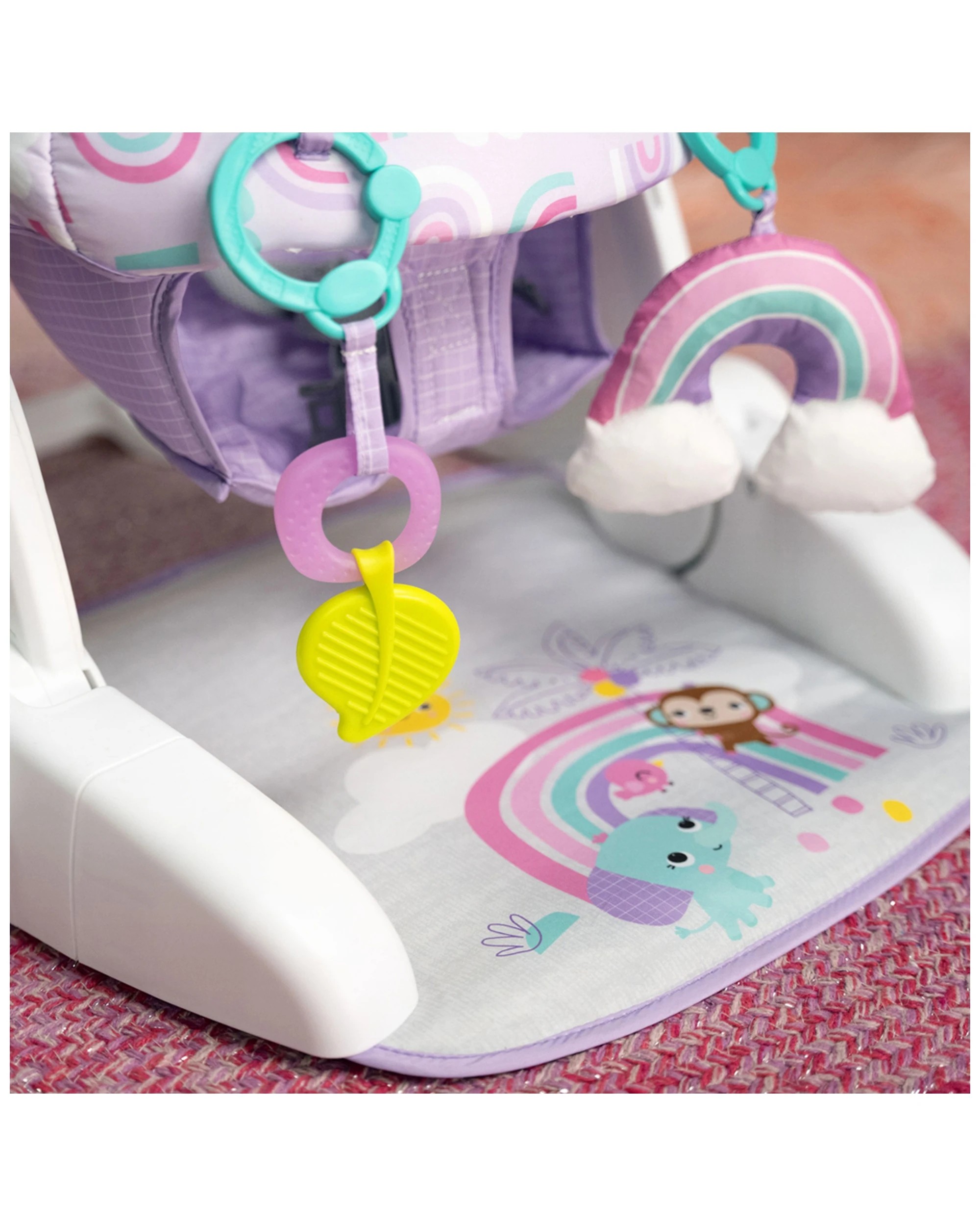 4 Bright Starts Paradise 2-in-1 Position Baby Floor Chair/seat  4m+ - Purple, 4 of 5