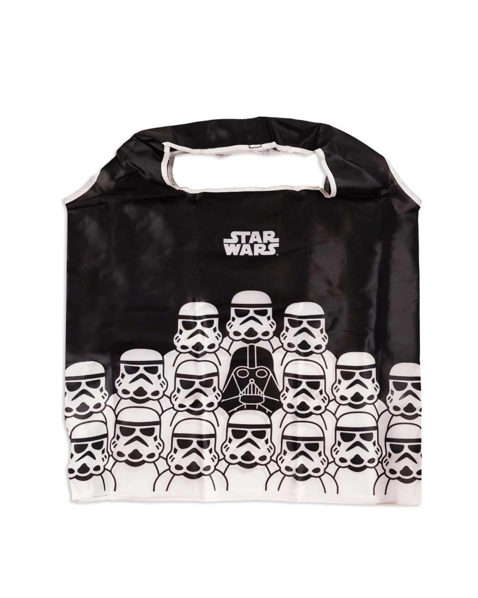 1 Star Wars - Darth Vader & Stormtroopers Foldable Tote Bag - Black, 1 of 4