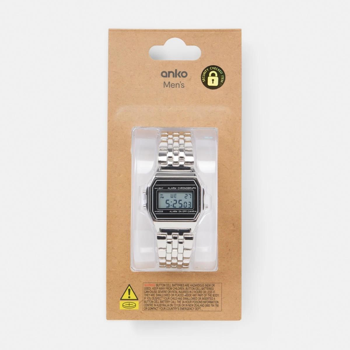 5 Square Metal Watch SILVER, 5 of 6