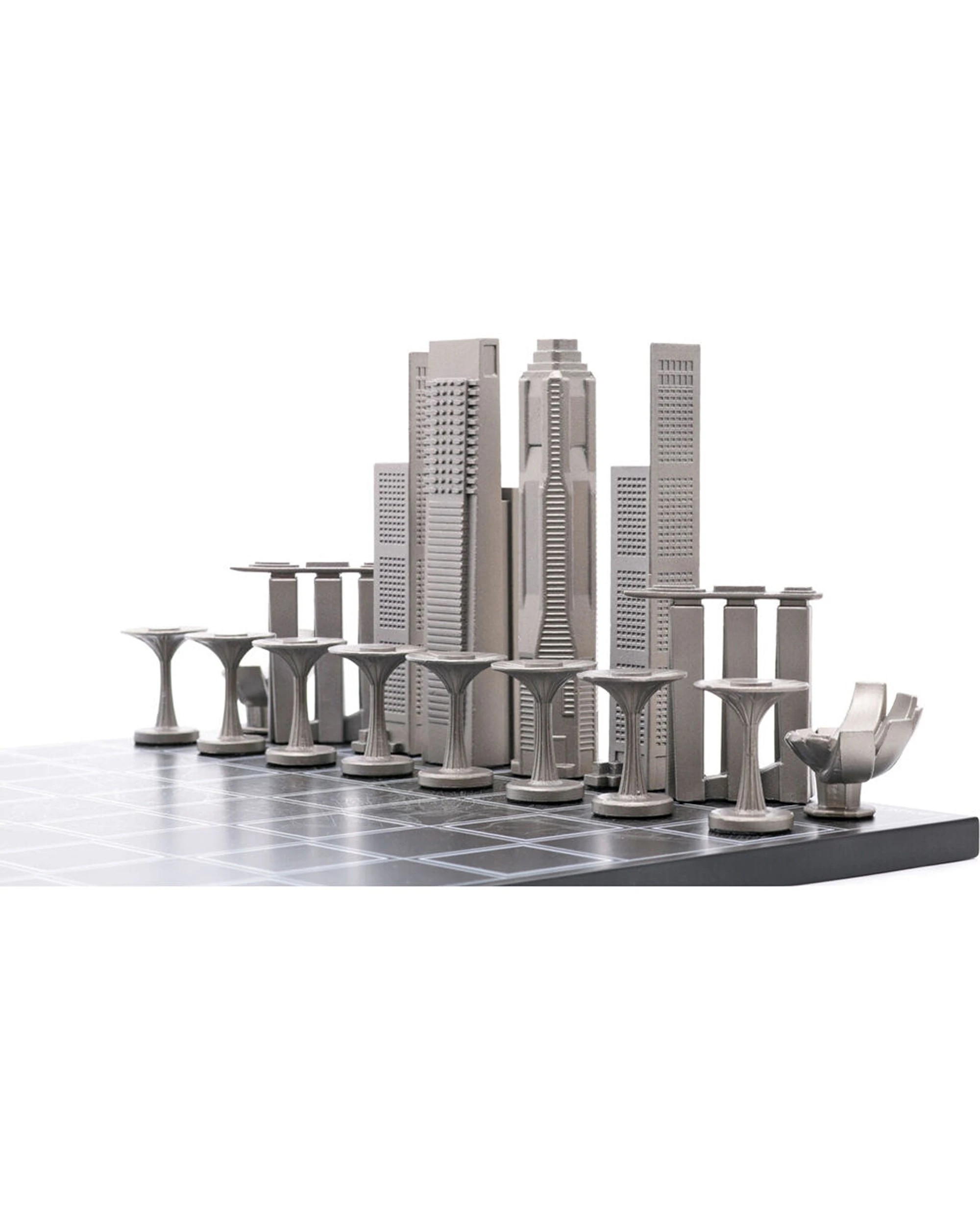 5 Skyline Chess 33pc Singapore Edition Wood Board With Printed Singapore Map - Black, 5 of 6