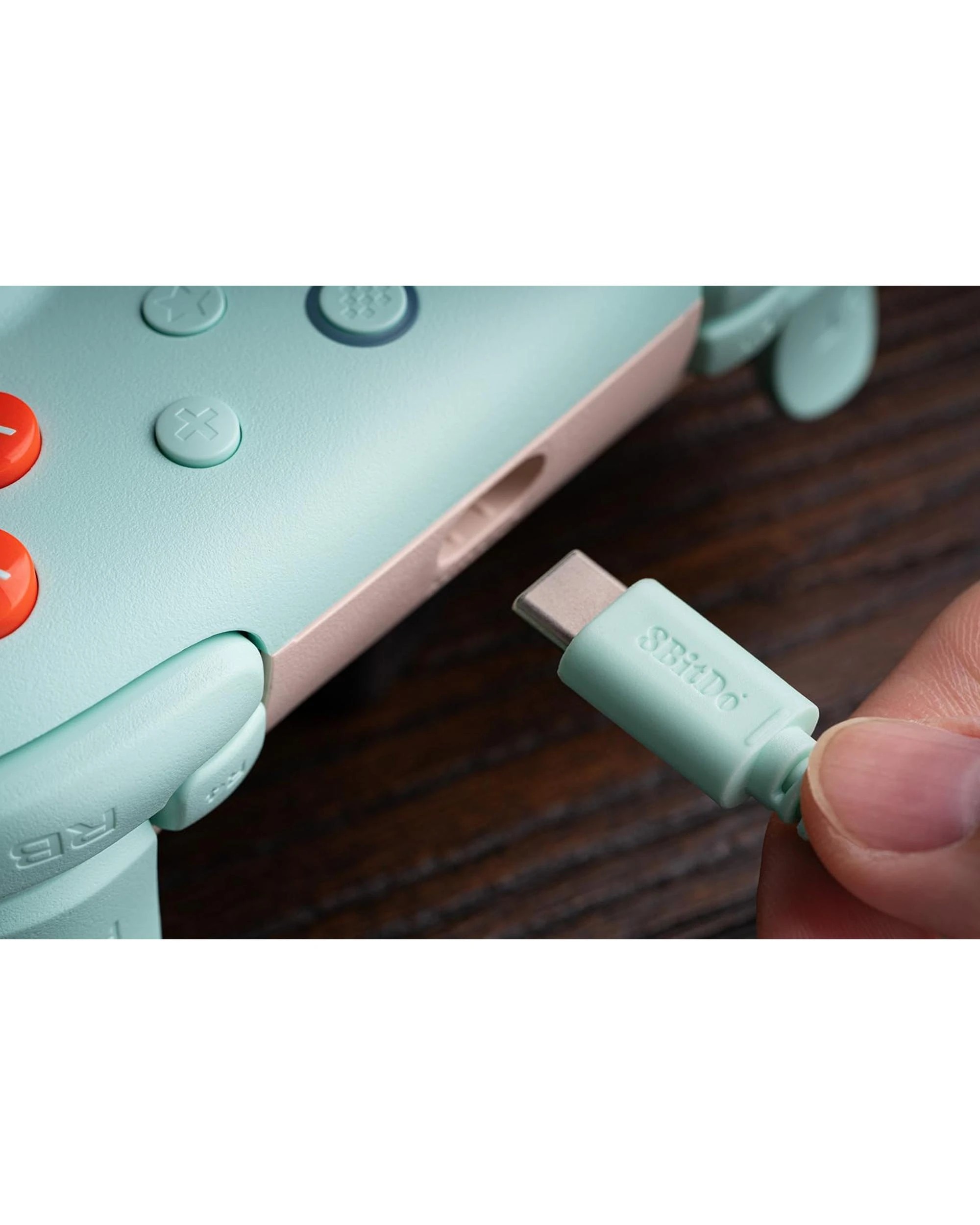 10 8BitDo Ultimate 2C Wired Controller for PC - Mint, 10 of 10