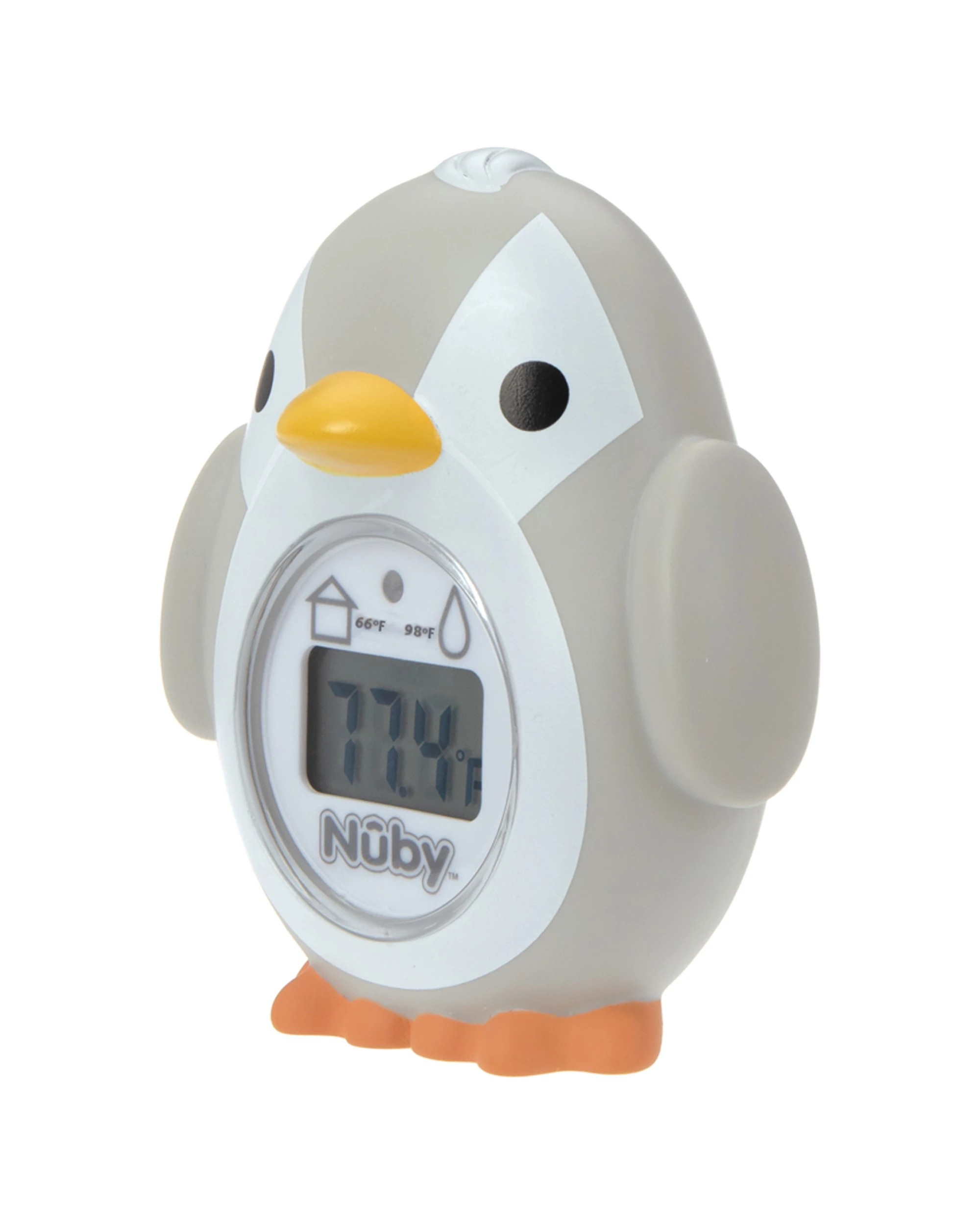 2 Nuby Penguin Bath Floating Thermometer Accurate Temp Display - Grey, 2 of 3