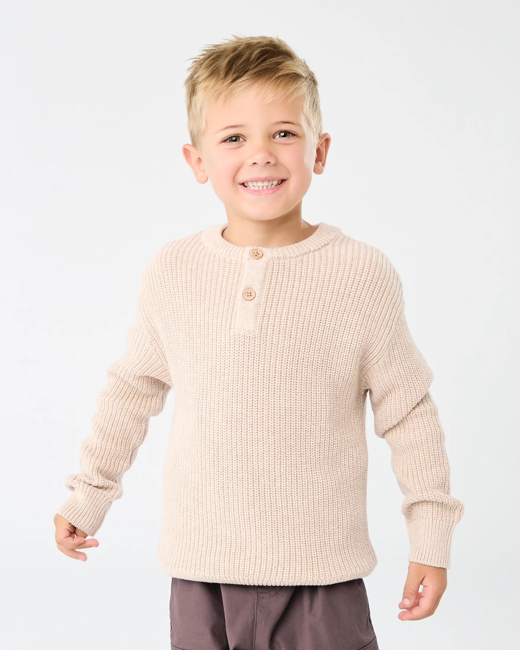 1 Henley Knit Oxford B, 1 of 7