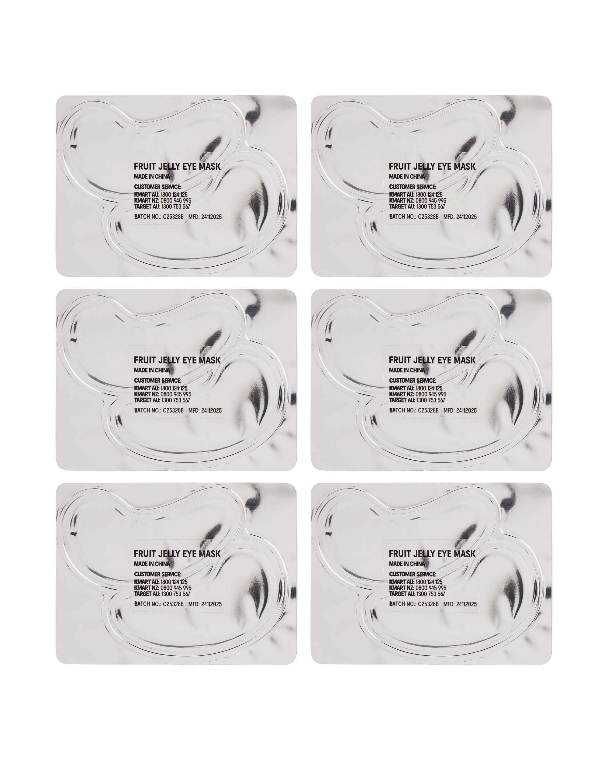 3 OXX Skincare 12 Piece Fruit Jelly Brightening Eye Mask - Pro Vitamin B5 and Peach Extract, 3 of 5