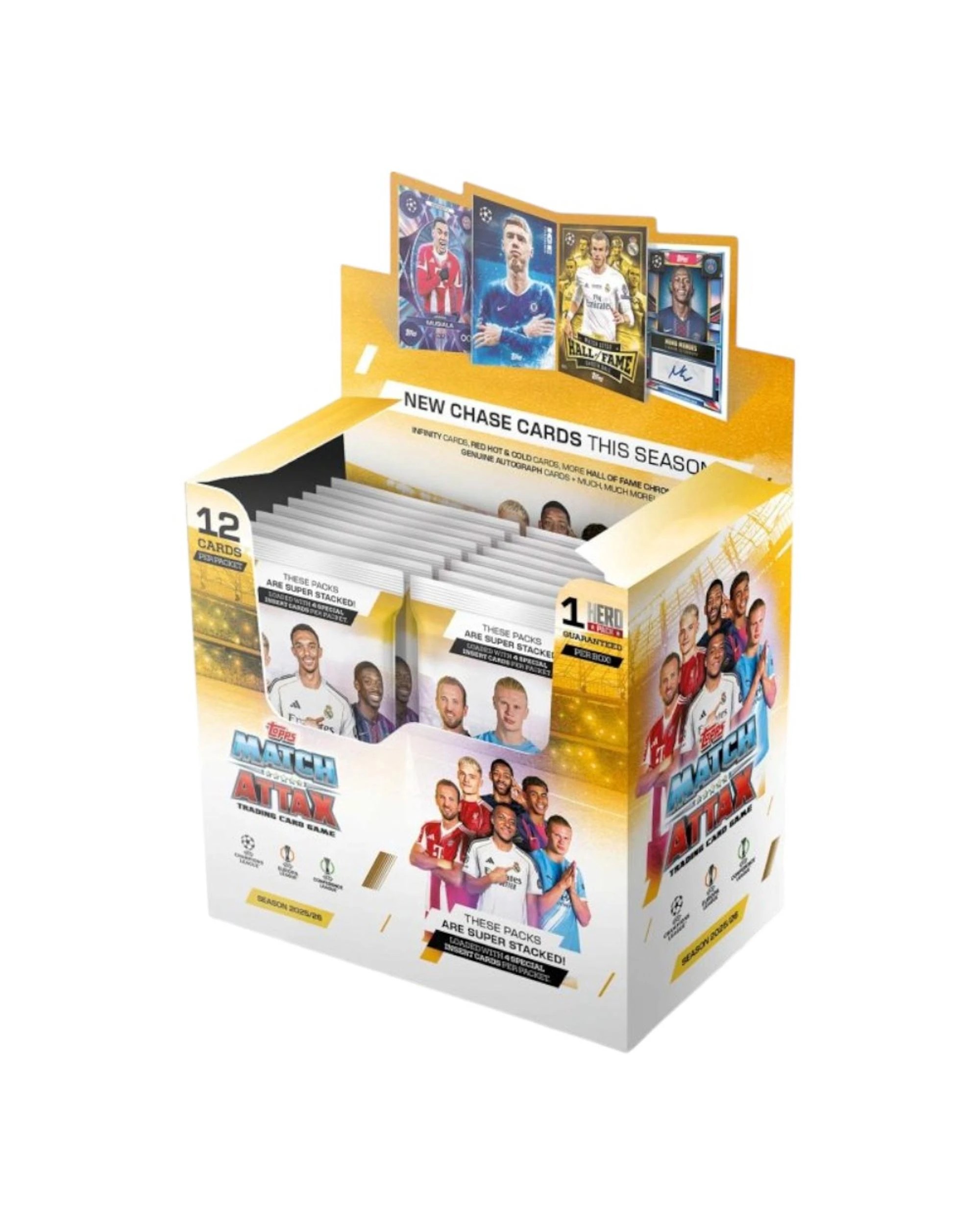 1 Match Attax UEFA Club Competitions 2025/2026 Edition Trading Cards Booster Box, 1 of 10