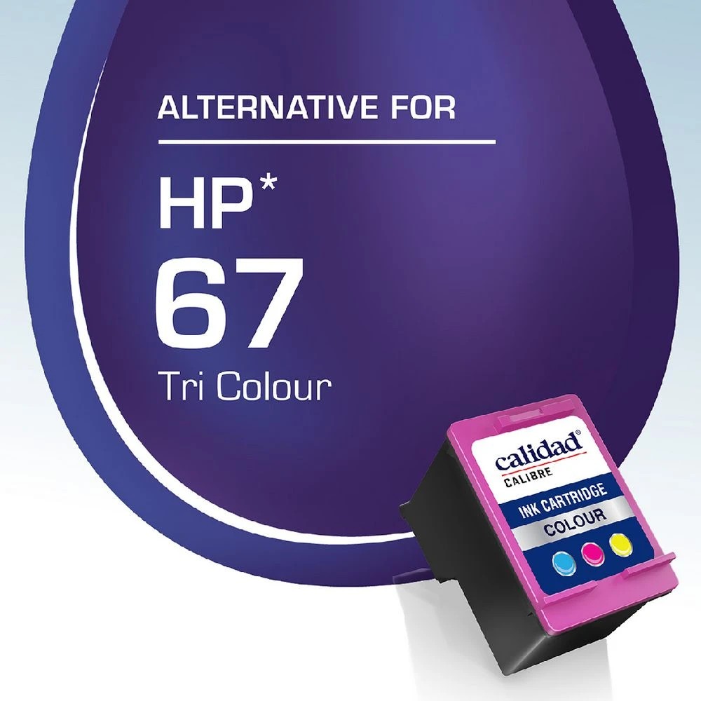 2 Calidad Calibre HP 67 Ink Tri-Colour, 2 of 7