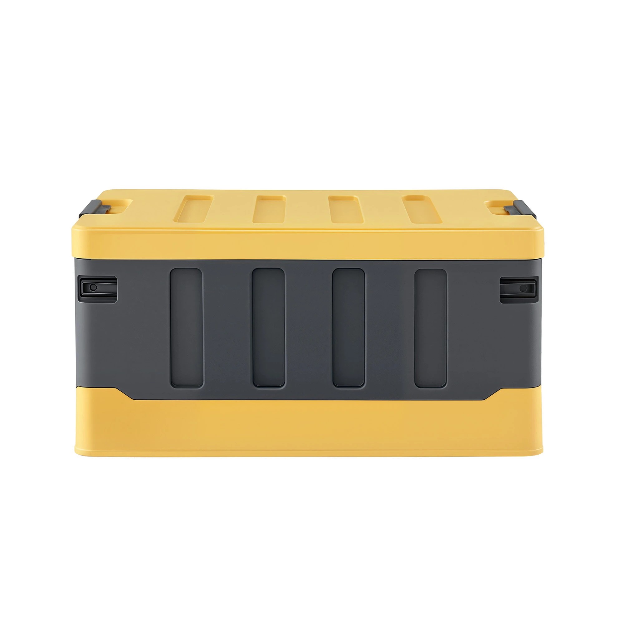 4 Gardeon Collapsible Outdoor Storage Box 60L Stackable Folding Camping Organizer - Yellow, 4 of 7