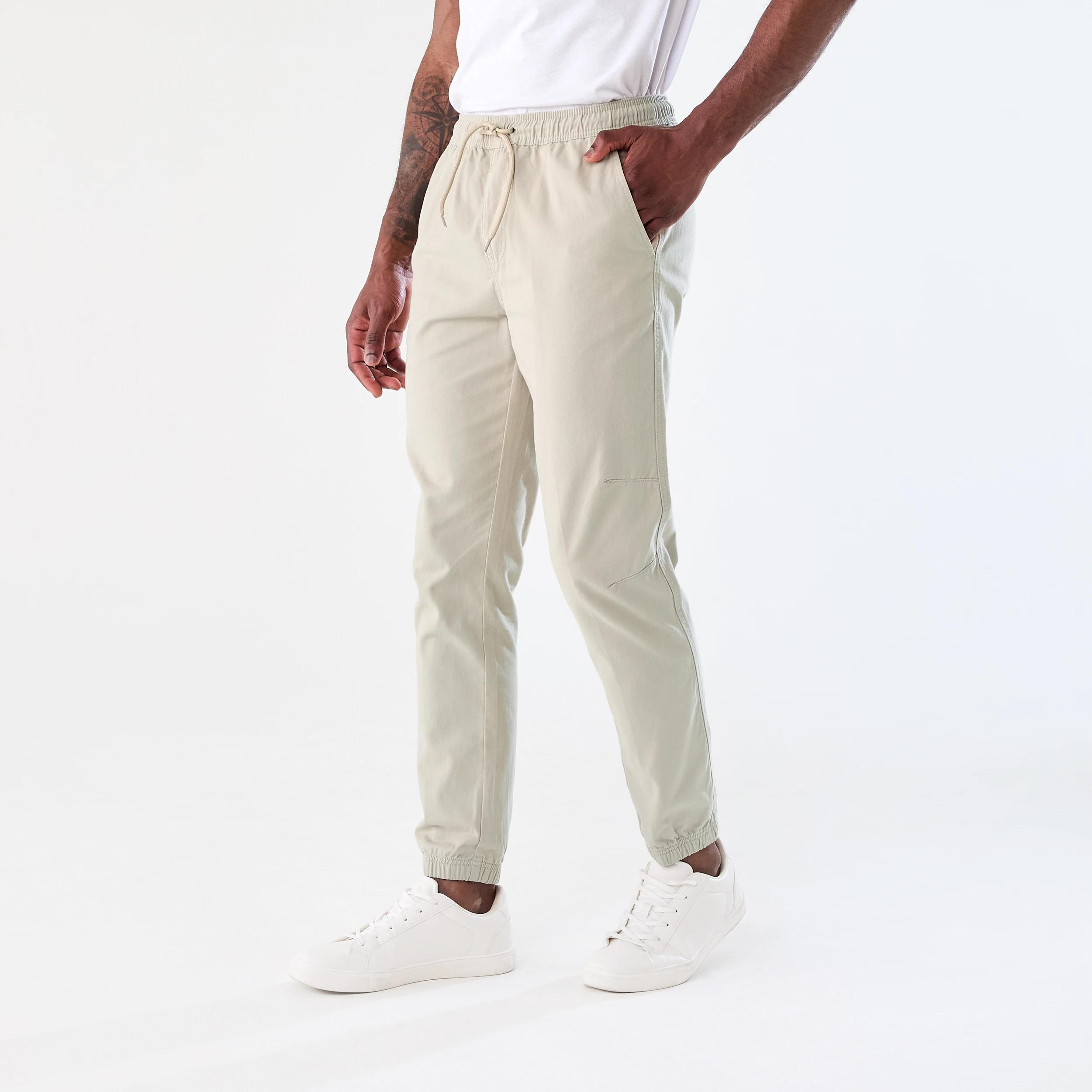 2 Elastic Waist Cuffed Joggers Bge Ntrl, 2 of 7