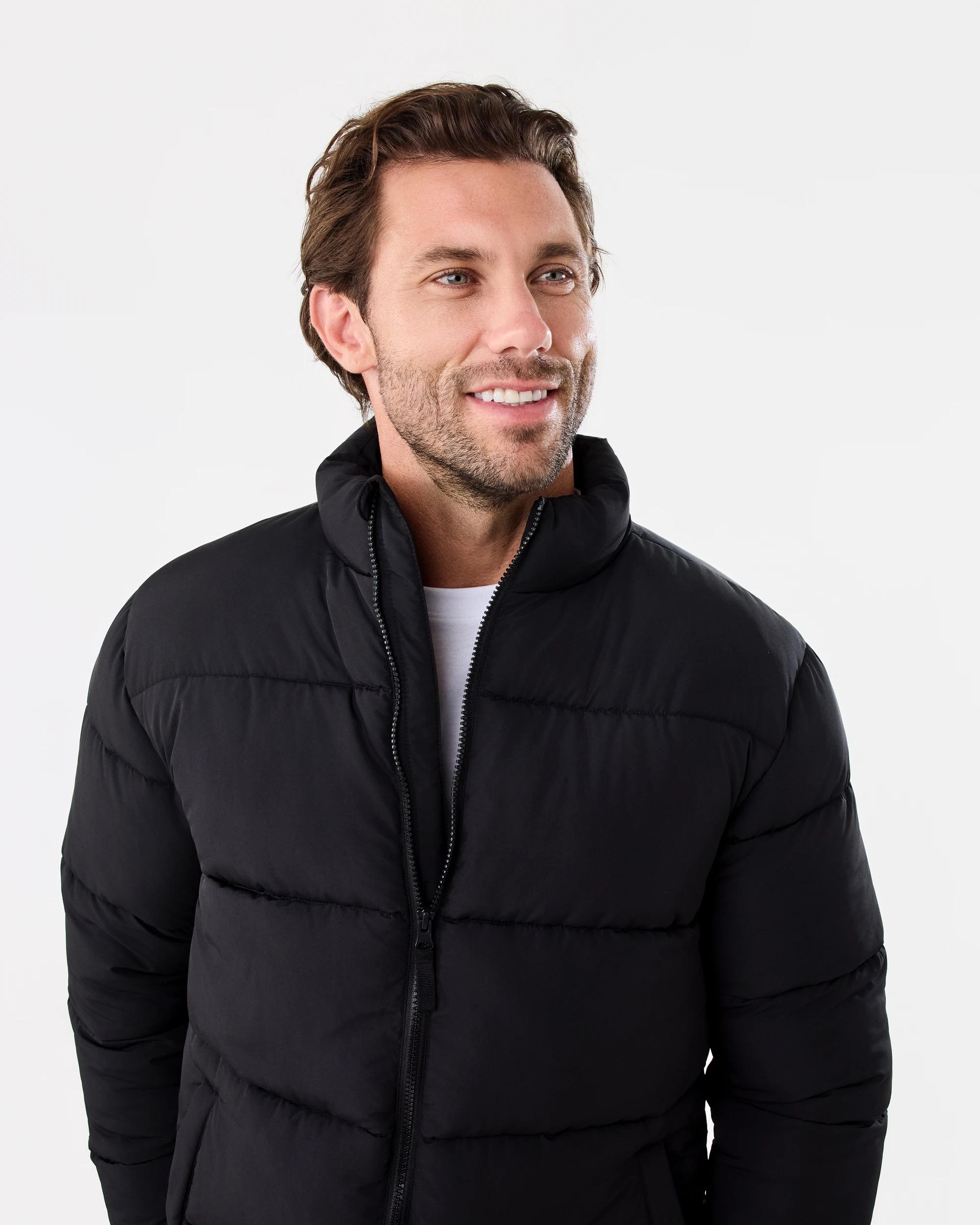5 Funnel Neck Puffer Jacket Black, 5 of 7