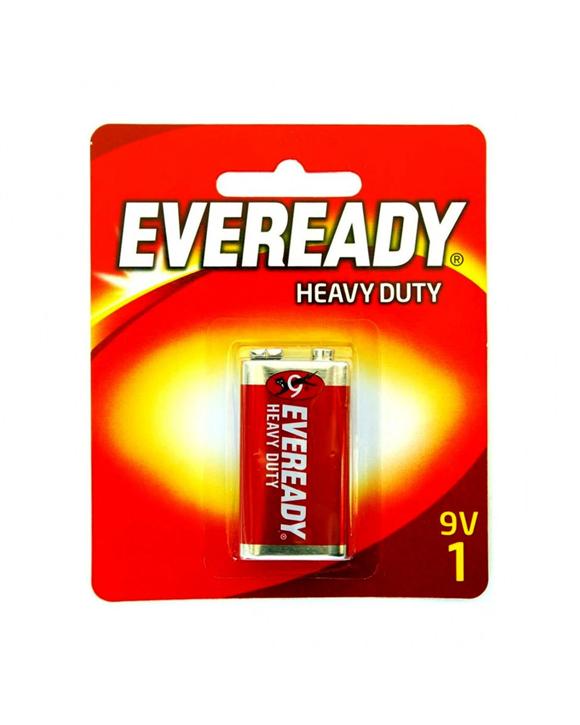 Eveready 9V Heavy Duty Zinc-Carbon Powered Battery For Most Devices - Red