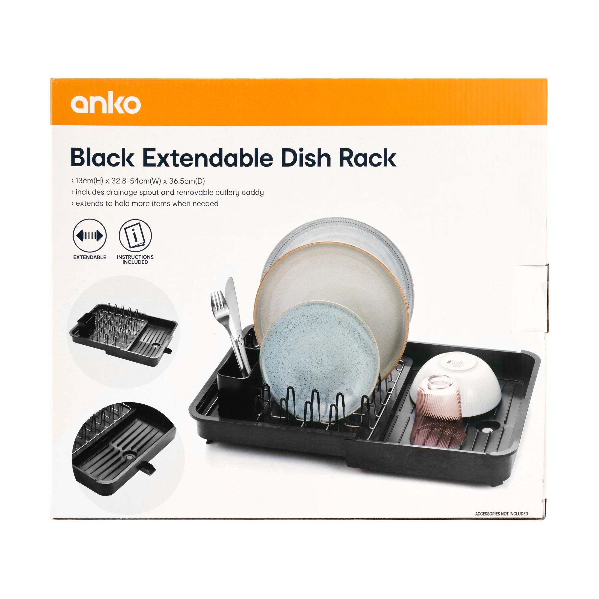 9 Black Extendable Dish Rack, 9 of 9