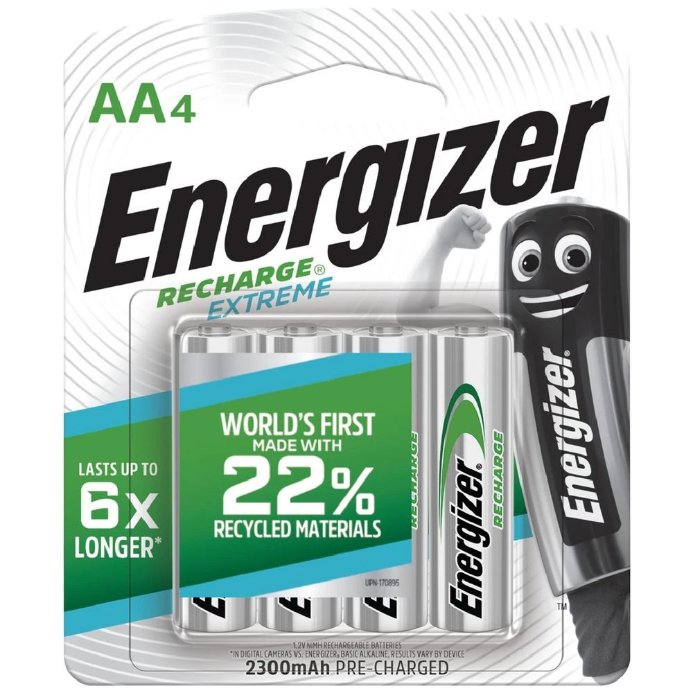 1 Energizer Rechargeable AA Batteries 4 Pack, 1 of 3