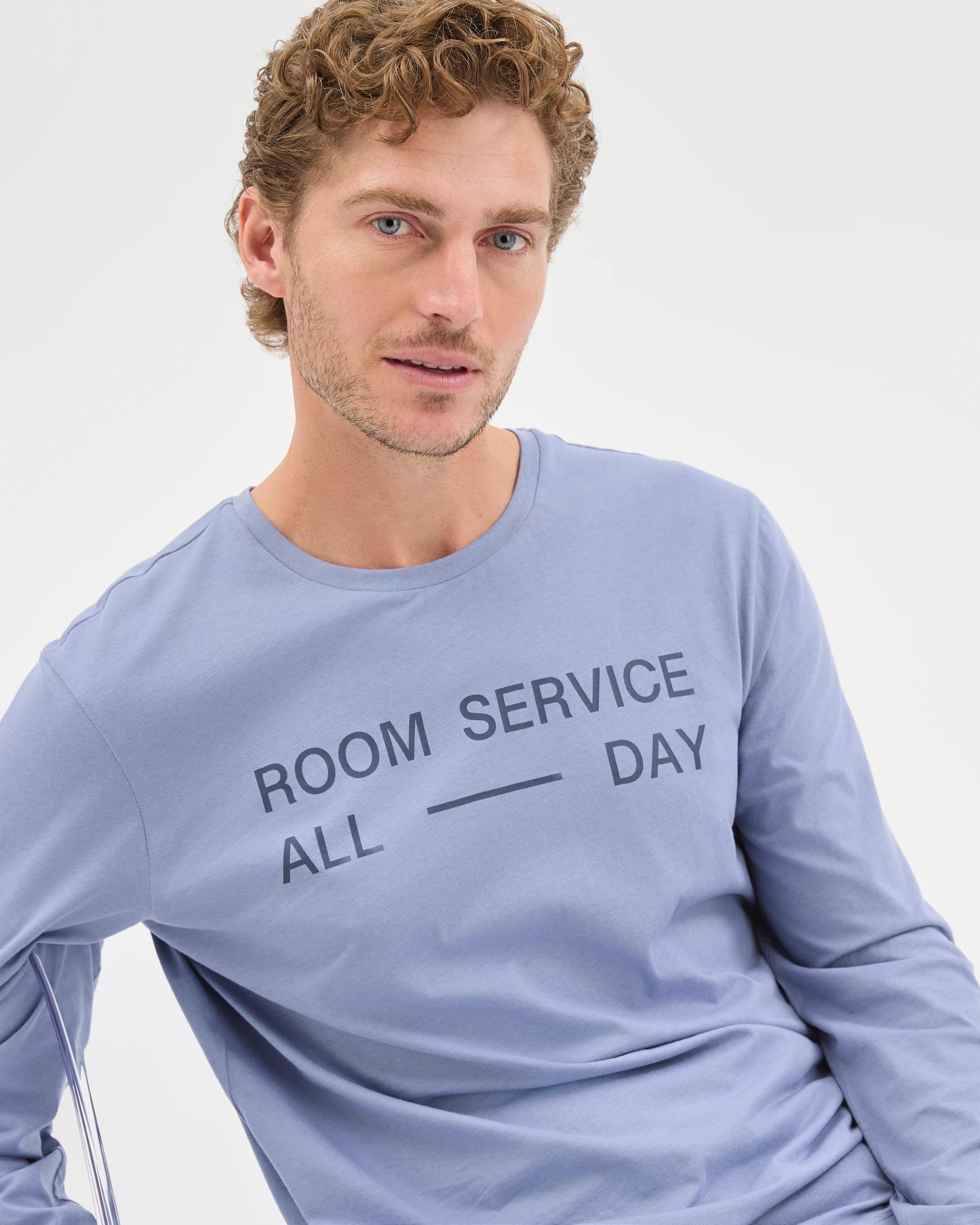 6 Maxx Australian Cotton Long Sleeve Sleep Top ROOM SERVICE, 6 of 6