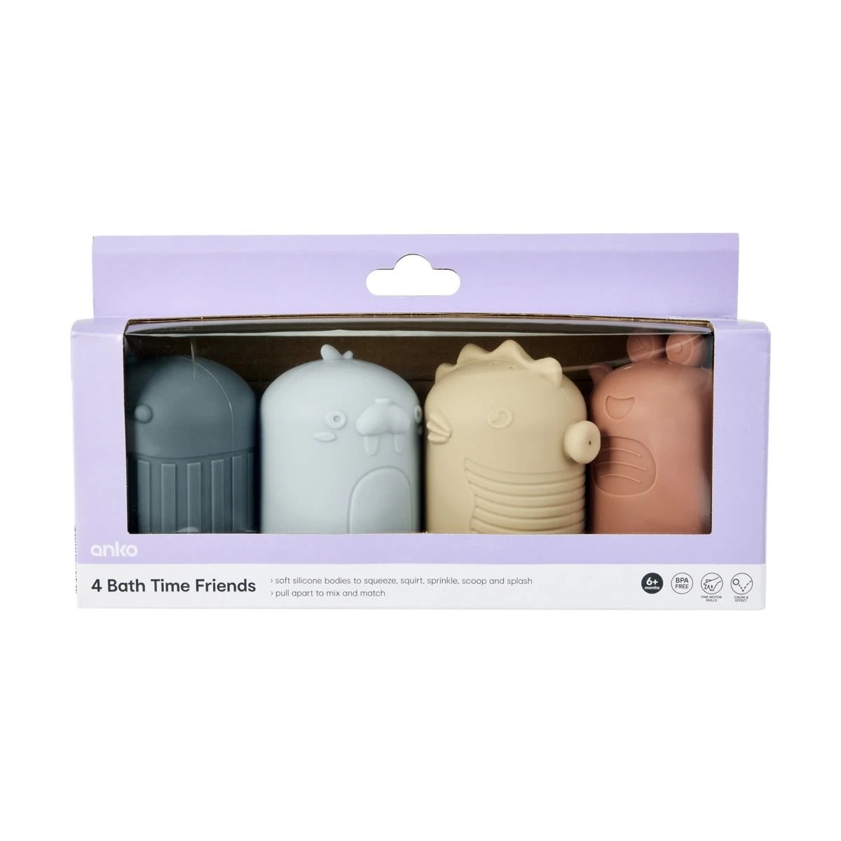 9 4 Pack Bath Time Friends, 9 of 10