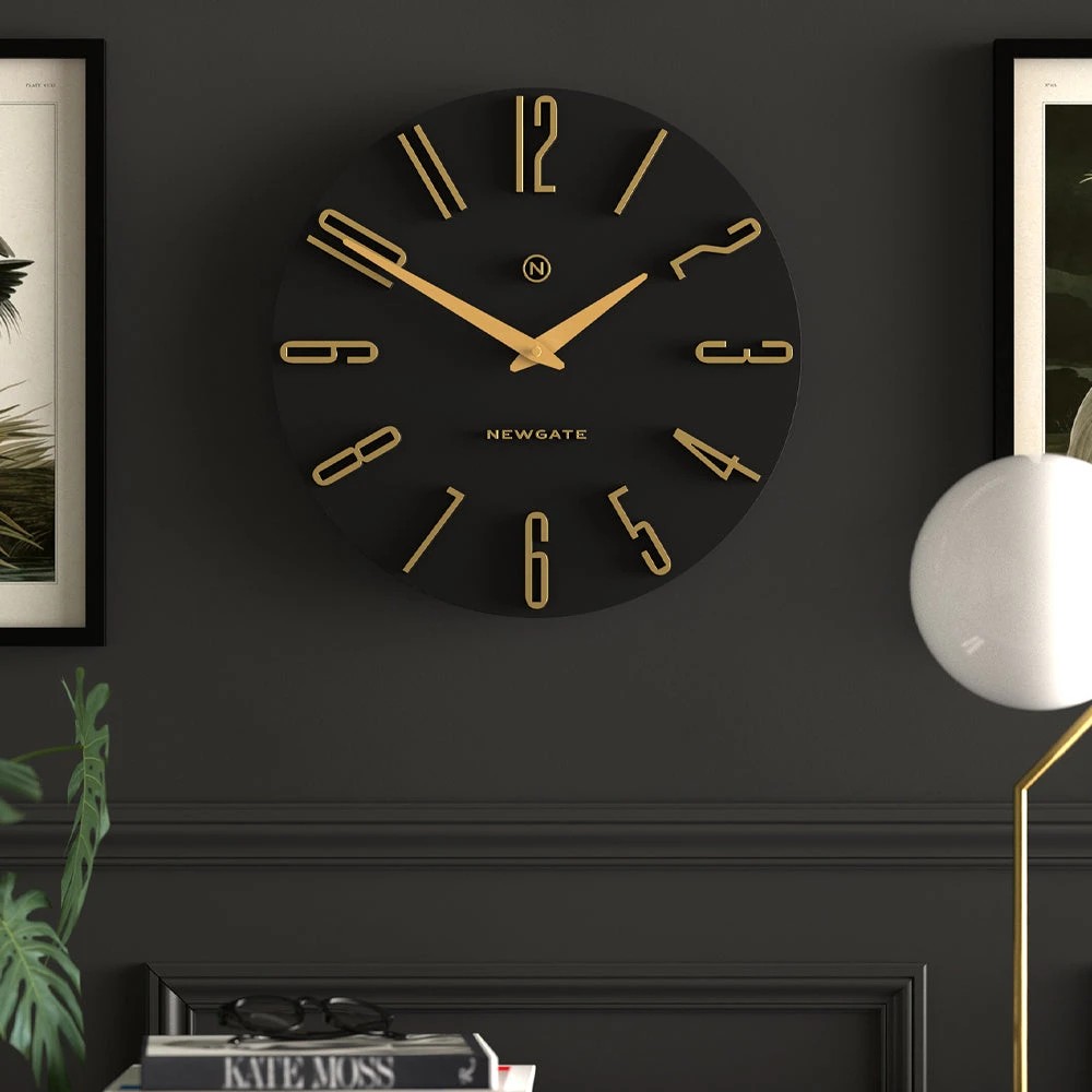 2 Newgate Empire State Wall Clock-Black - Black, 2 of 4