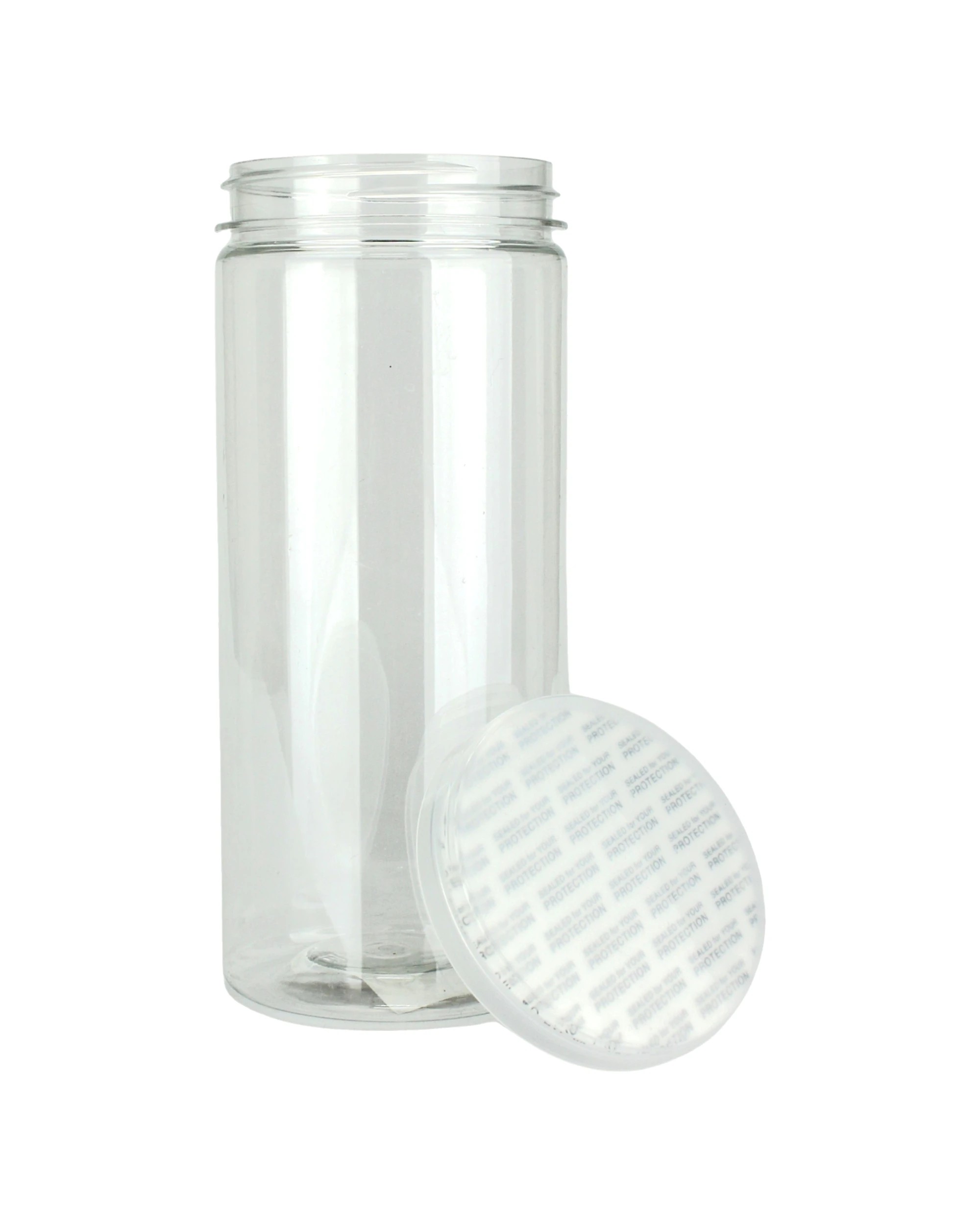 1 Party Maker Clear Plastic Round Screw Top Jar 450ml, 1 of 3