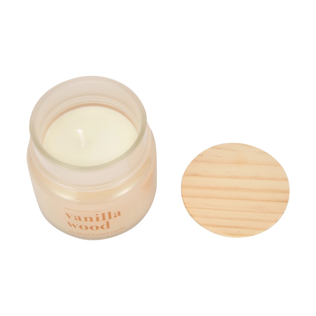 4 Vanilla Wood Soy Blend Scented Jar Candle, 4 of 4