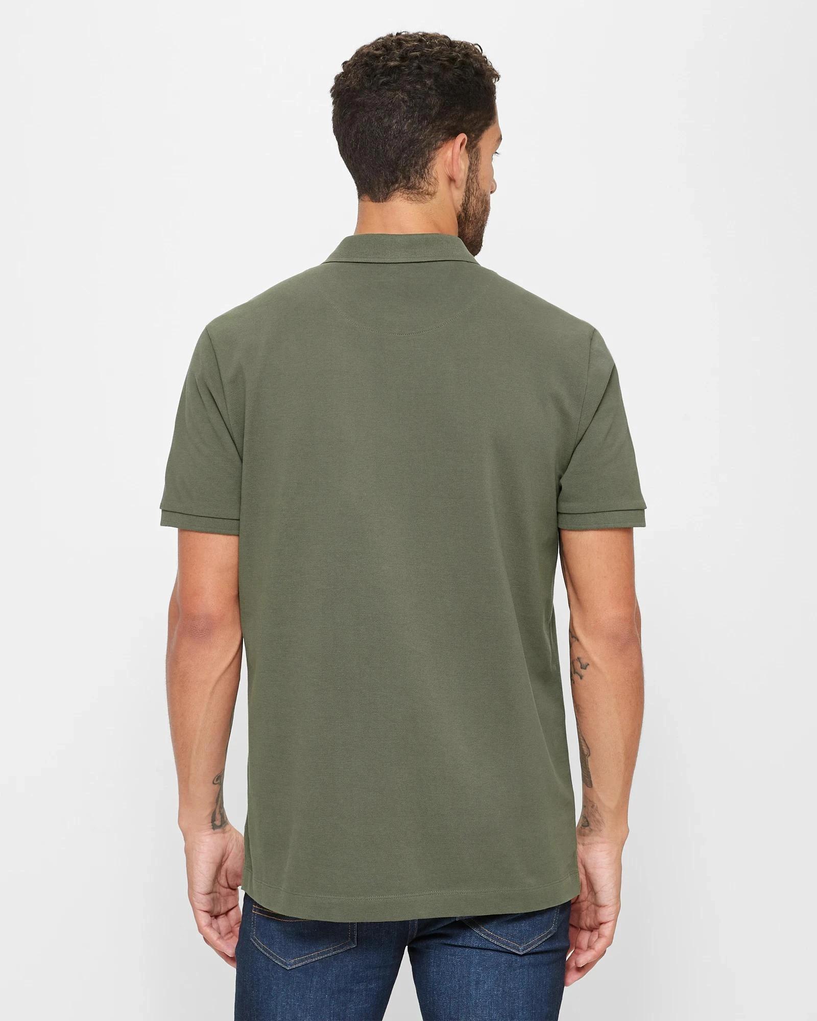 4 Target Australian Cotton Pique Polo Shirt KHAKI, 4 of 6