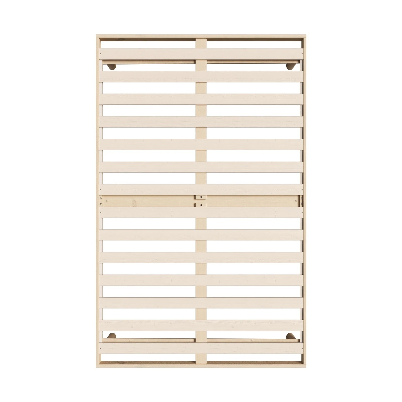 8 Oikiture Bed Frame King Single Wooden Bed Base Platform Solid Wood Slats - Natural, 8 of 9