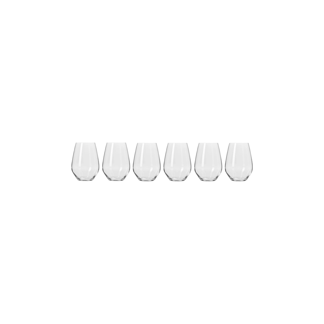 4 Krosno 6 Piece Stemless Wine Glass Set 540ml With Gift Box Dishwasher Safe
 - Plain, 4 of 4