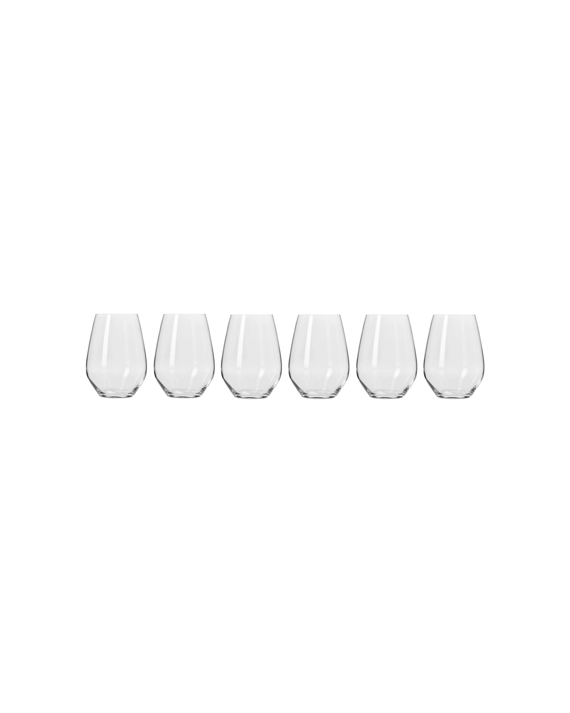 4 Krosno 6 Piece Stemless Wine Glass Set 540ml With Gift Box Dishwasher Safe - Clear, 4 of 4