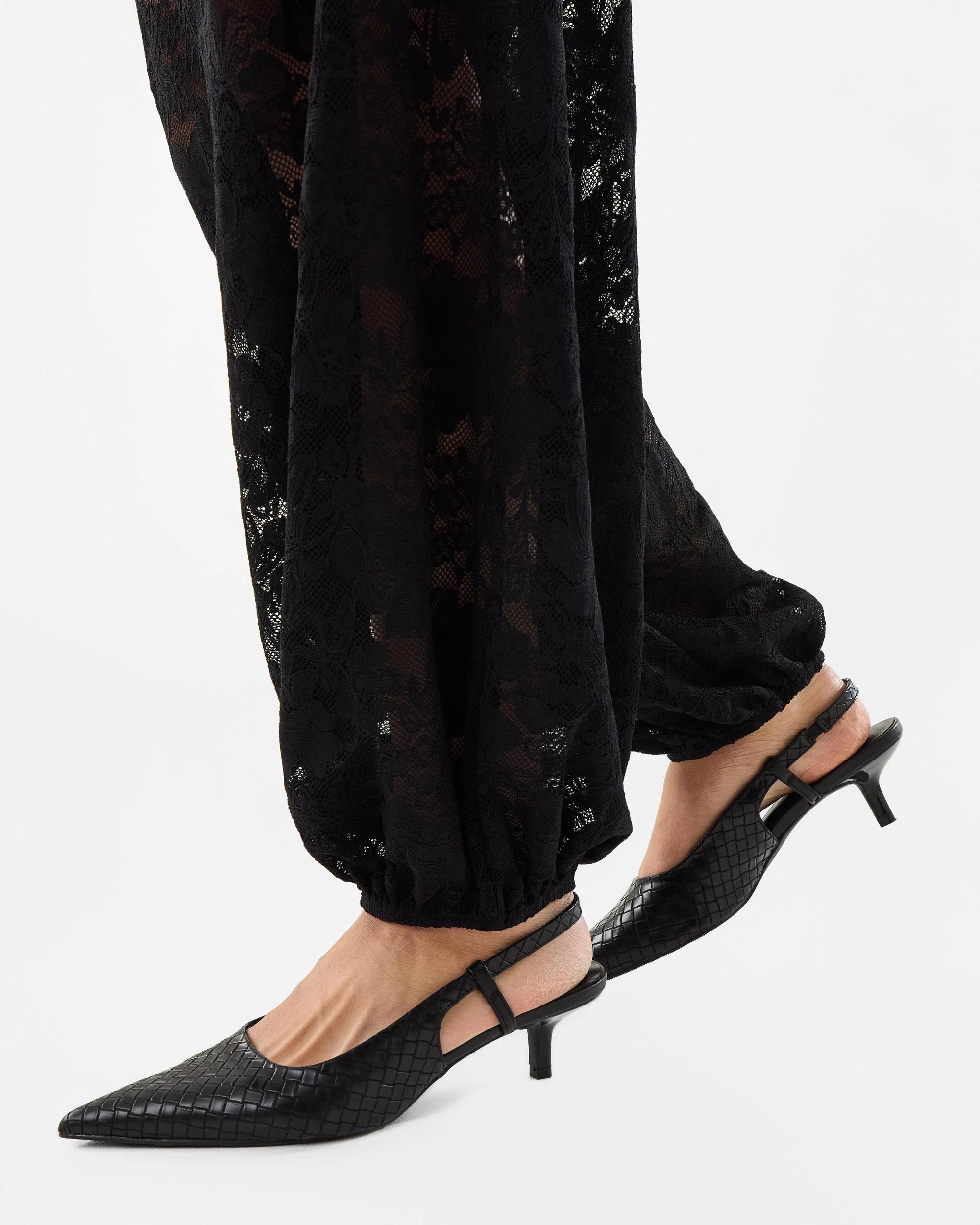 6 Lace Harem Pants Black, 6 of 6
