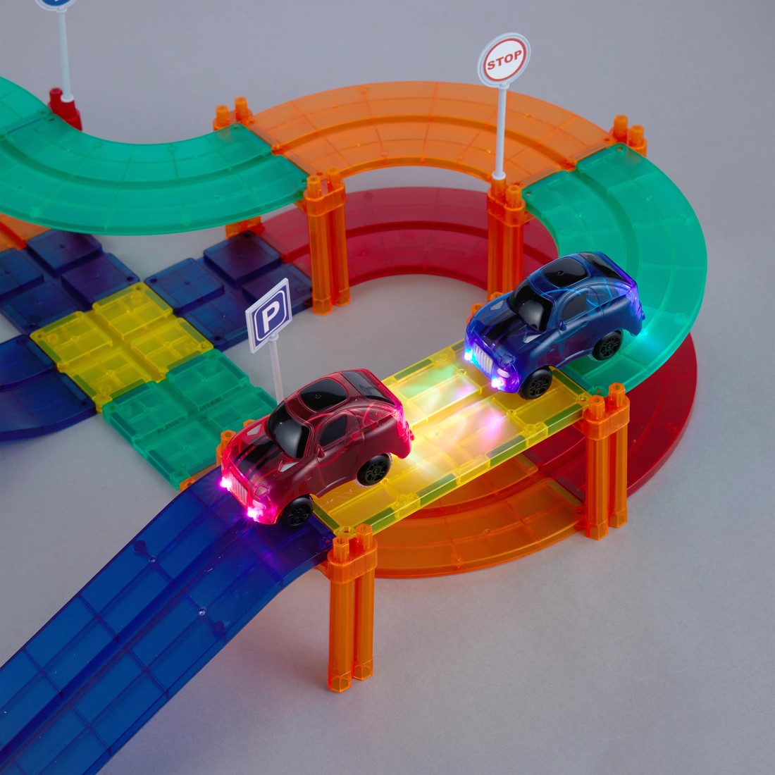 7 72 Piece Magnetic Race Track Set, 7 of 10