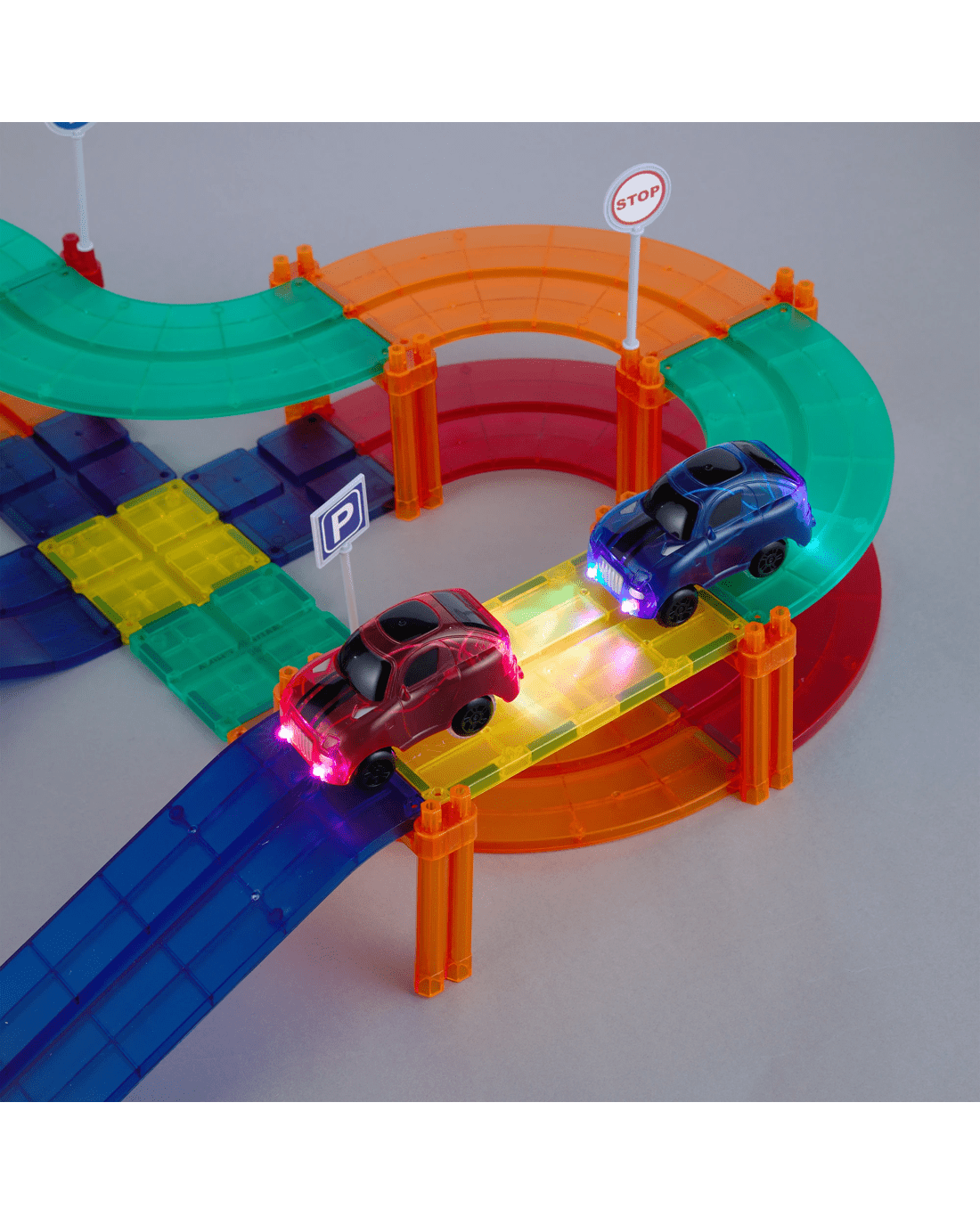 7 72 Piece Magnetic Race Track Set, 7 of 10