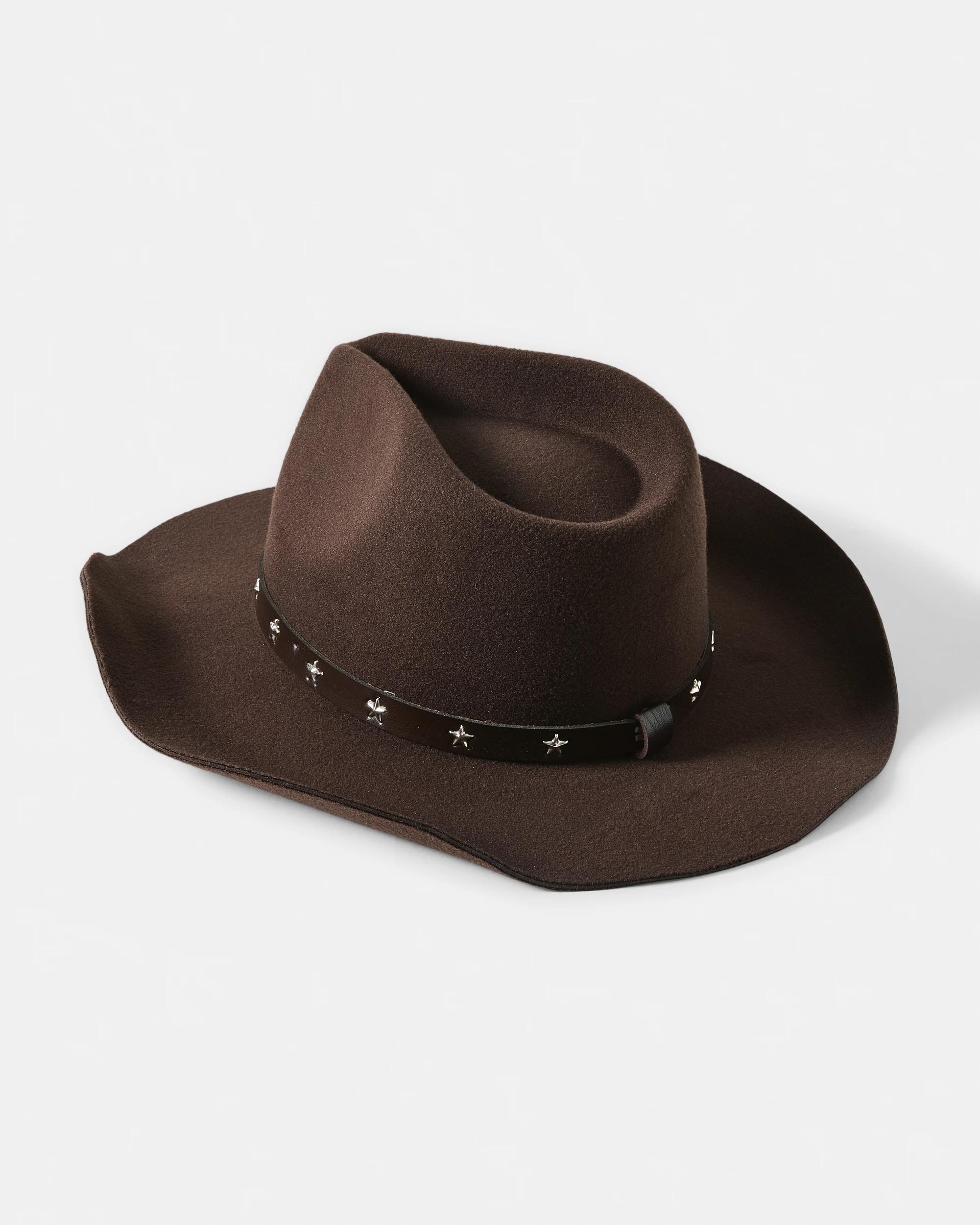 2 Star Cowboy Hat Deep Choc, 2 of 3