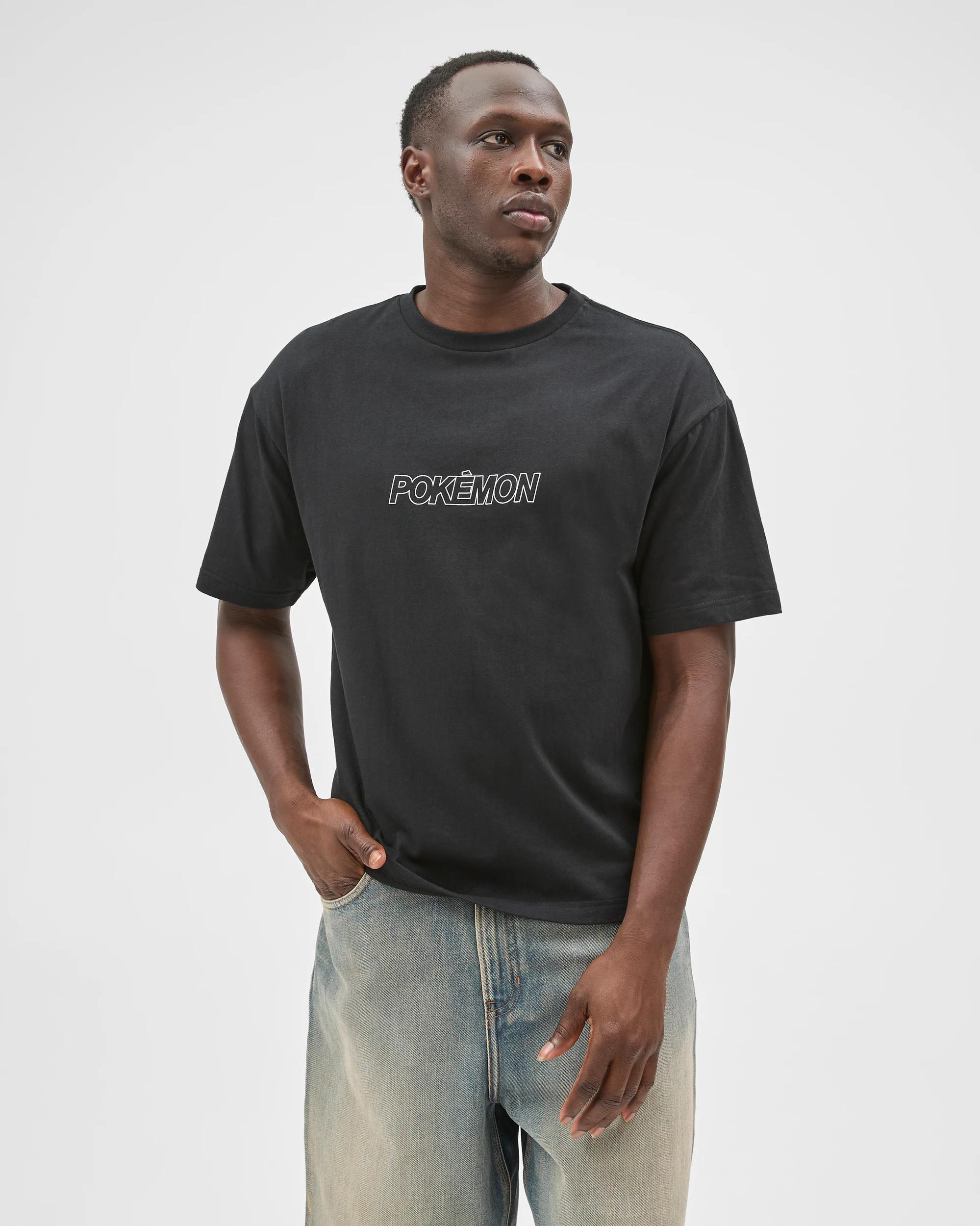 1 Pokemon Australian Cotton Graphic T-Shirt POKEMON WASHED BLACK, 1 of 7