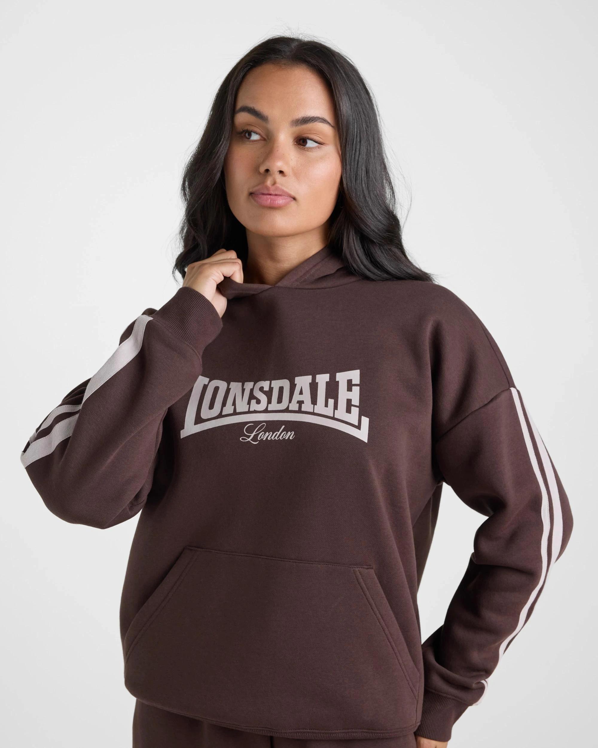 1 Lonsdale London Hoodie CHOCOLATE, 1 of 4