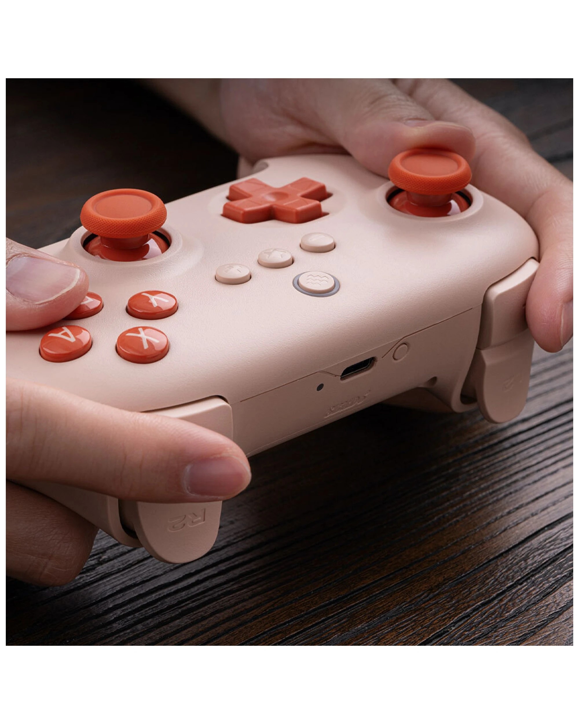 5 8bitdo Bluetooth Wireless Switch Controller Orange Edition Ultimate C Model - Ergonomic Design - Orange, 5 of 5