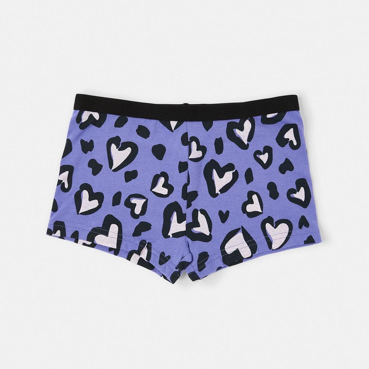 4 5 Pack Print Shorties Hearts 2, 4 of 8