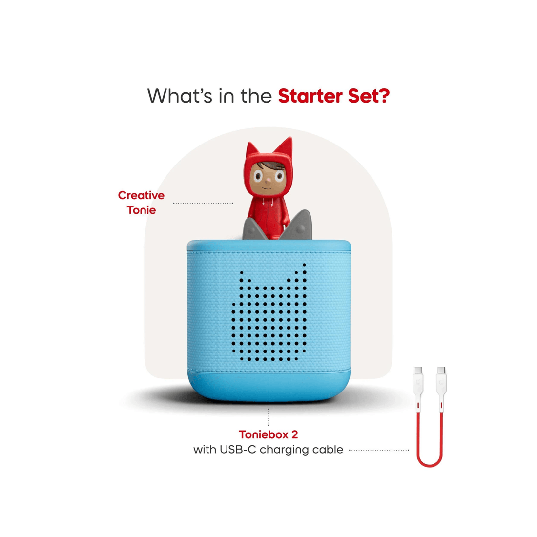 3 Tonies - Toniebox 2 Starter Set with Creative Tonie Rubie - Sky - Blue, 3 of 6