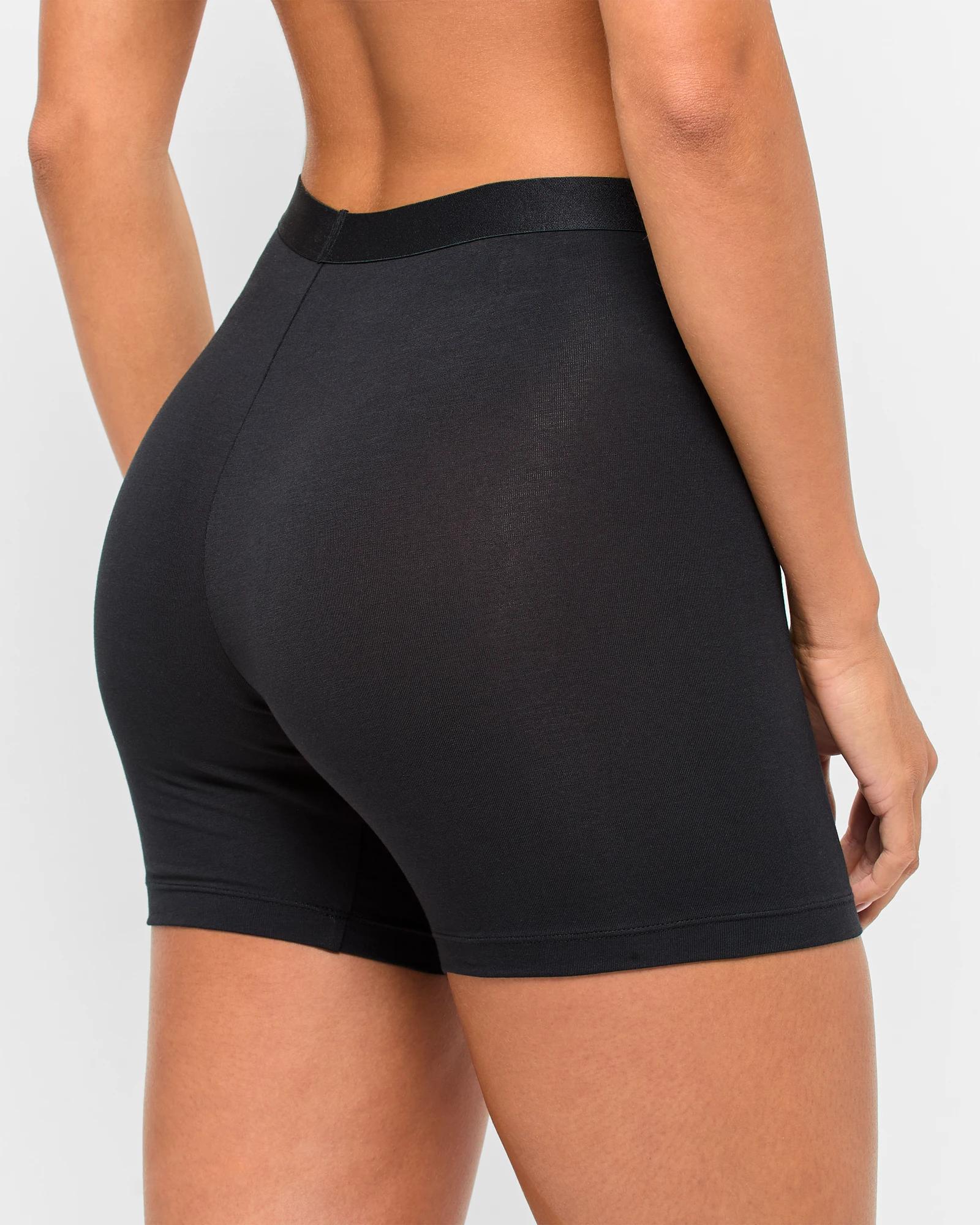 4 Australian Cotton 2 Pack Boyshorts - Lily Loves BLACK, 4 of 4