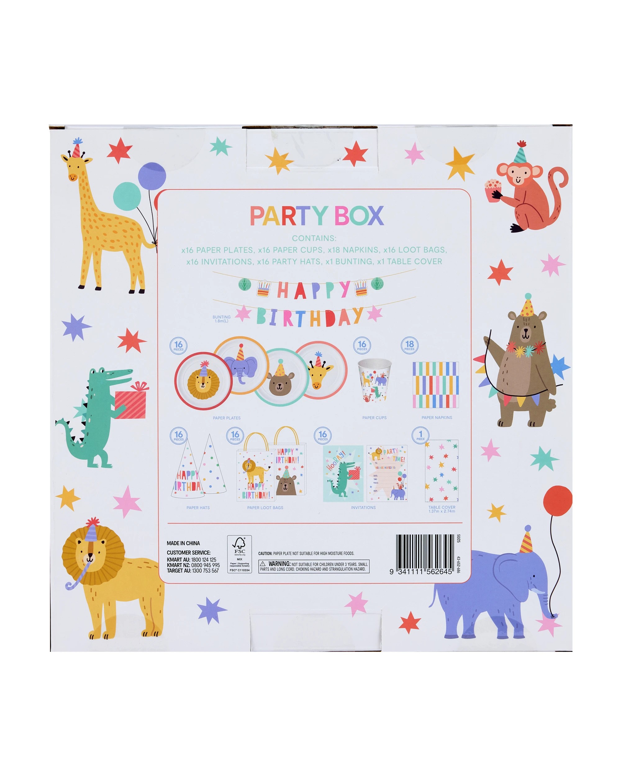 10 100 Piece Party Box - Animal, 10 of 10