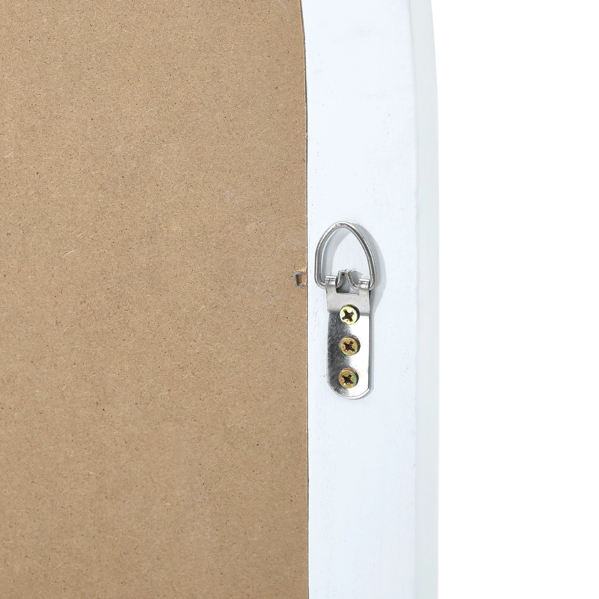 7 Oikiture Wooden Window Mirror Arched Wall Mirrors Decor 130x70cm
 - White, 7 of 9