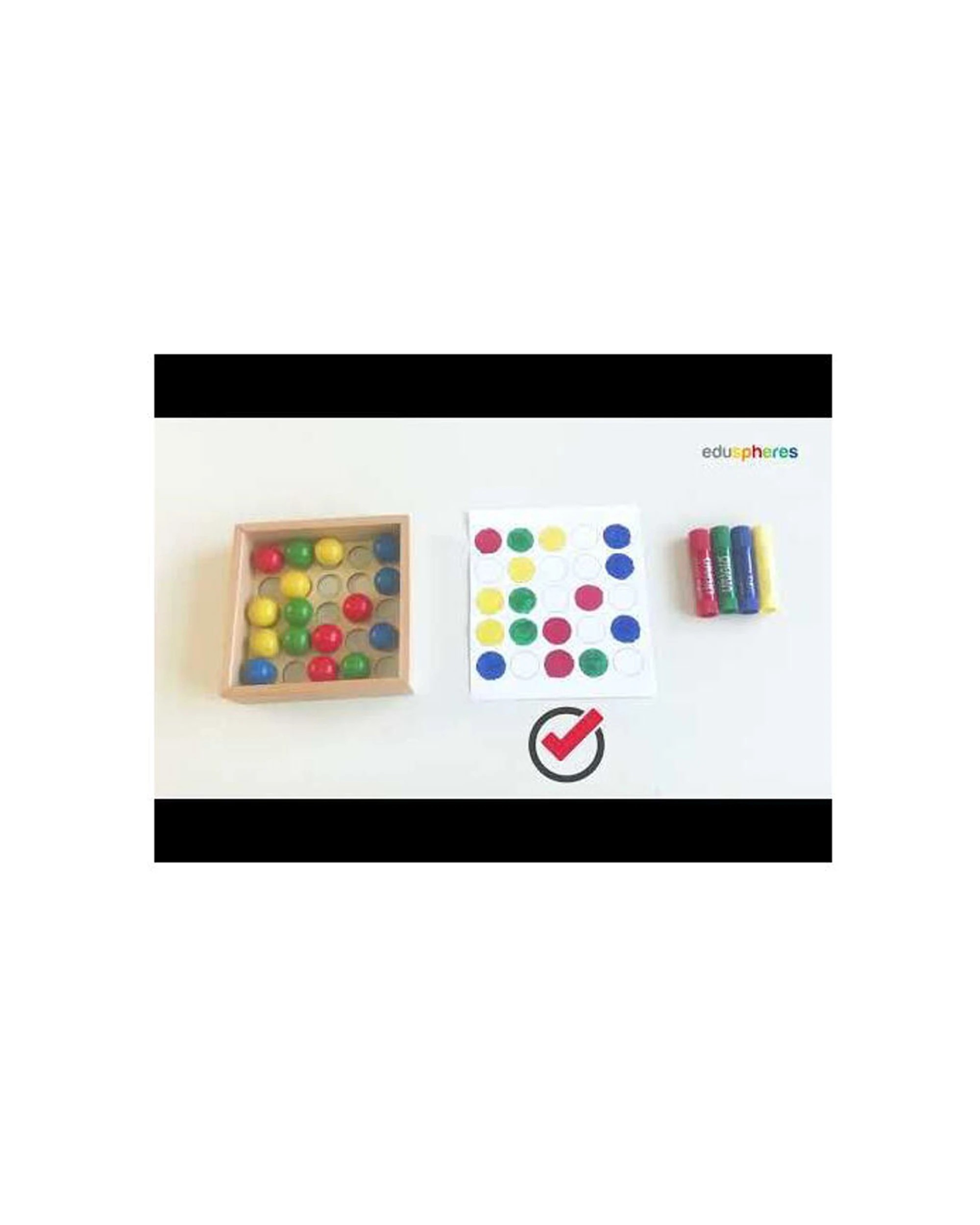 2 EDUSPHERE Magic Fingers 7pc Fine Motor Toy Pattern Recognition Educational - Multi, 2 of 3