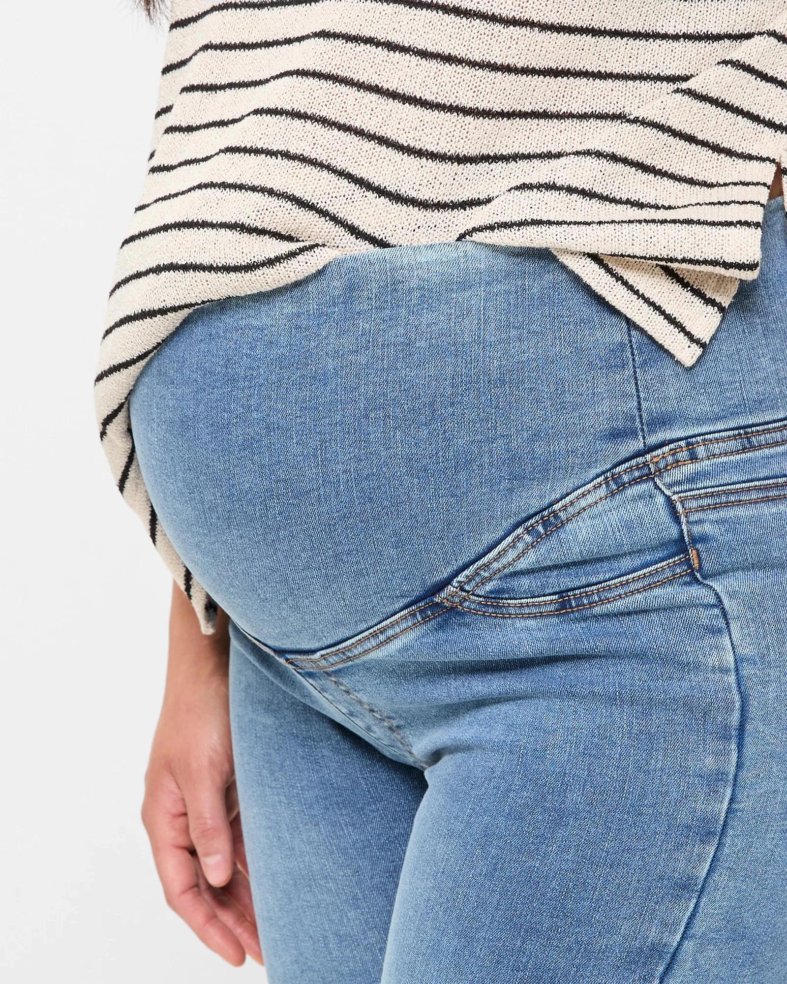 5 Target Maternity Over The Belly Denim Jeggings DAYBREAK BLUE, 5 of 5