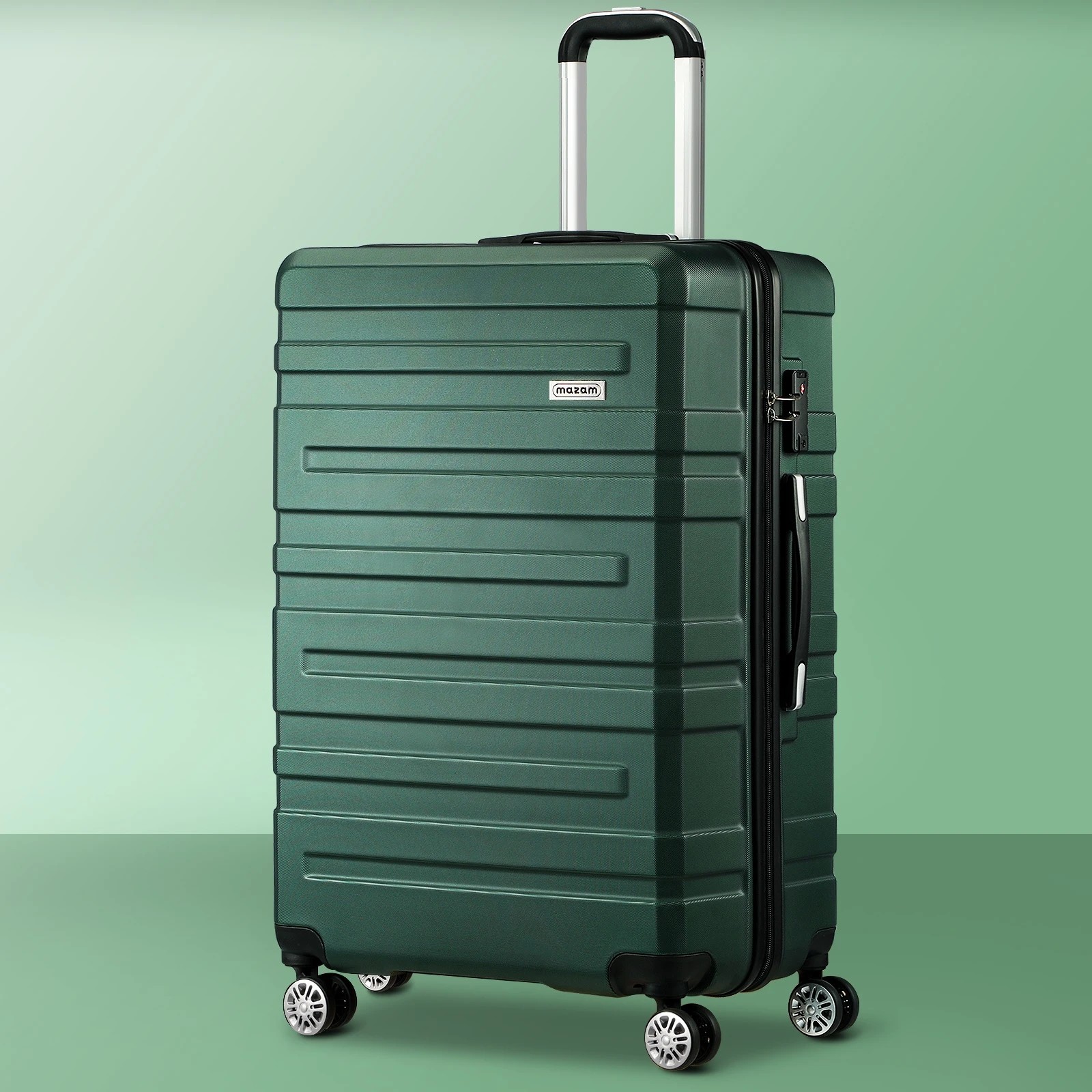 3 Mazam 28" Luggage Suitcase Travel TSA Lock Storage Hard Shell Case - Green, 3 of 10