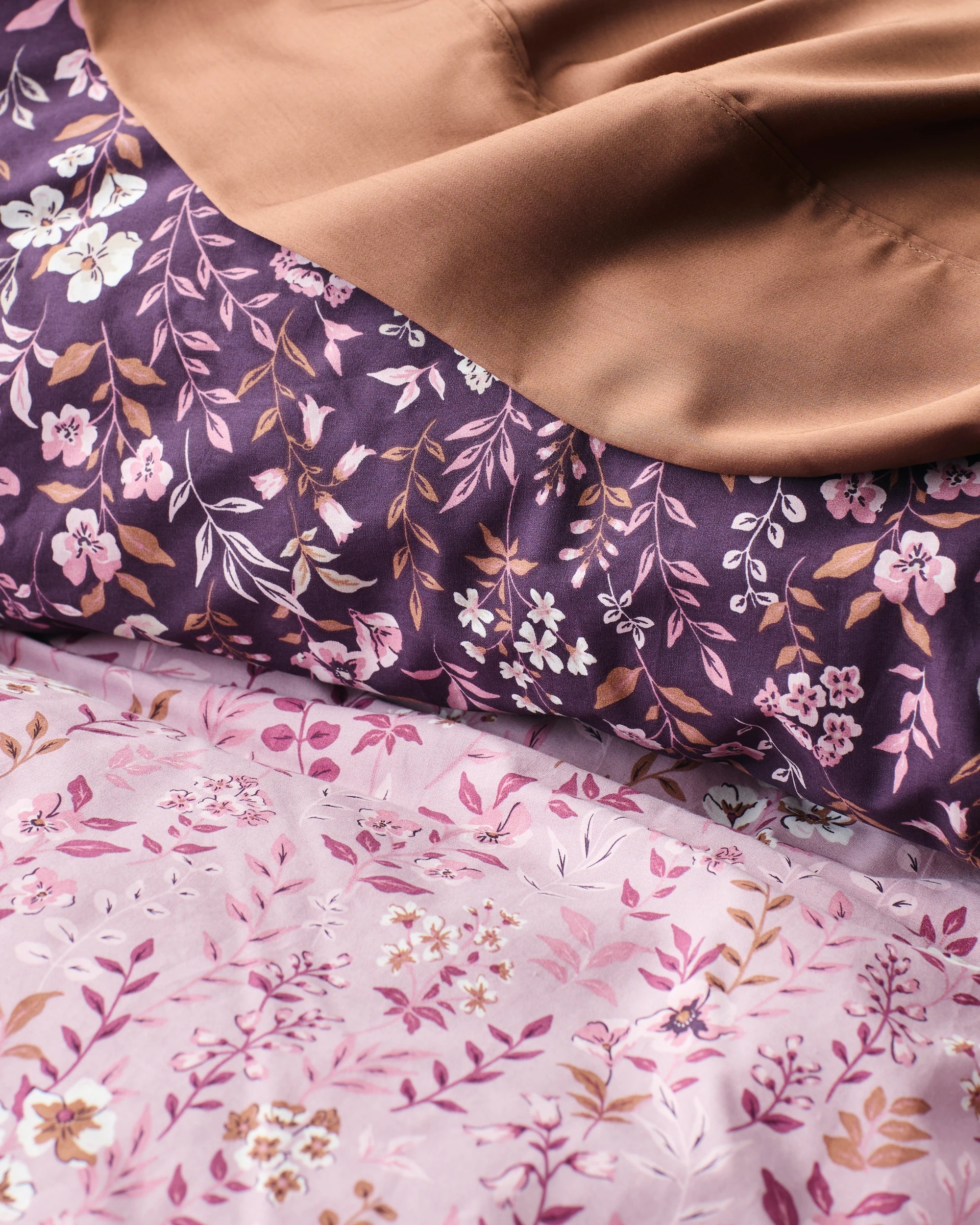 10 Target Raina Floral Australian Cotton Quilt Cover Set - Double Bed - Purple, 10 of 10