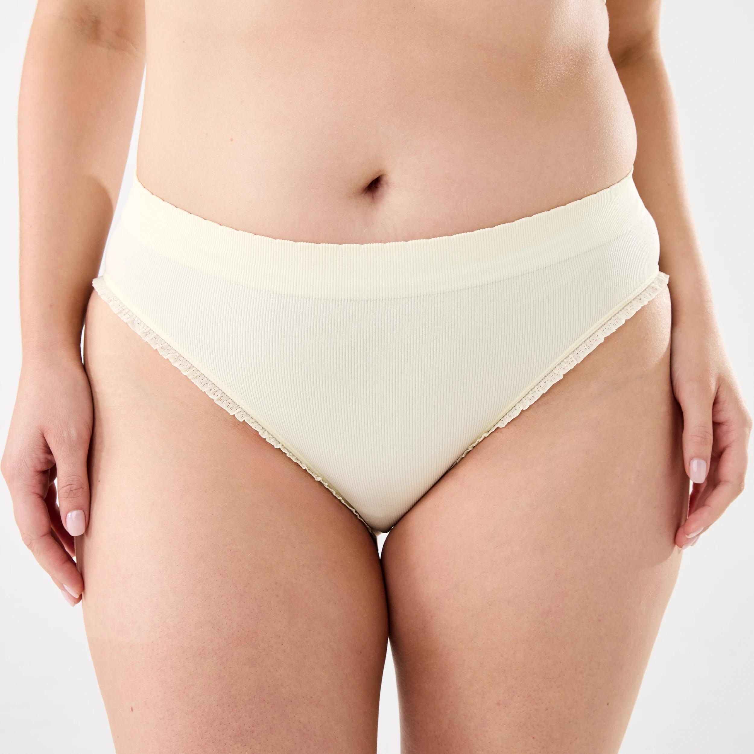 5 3 Pack Seamfree Rib Bikini Briefs Lemoncello, 5 of 10