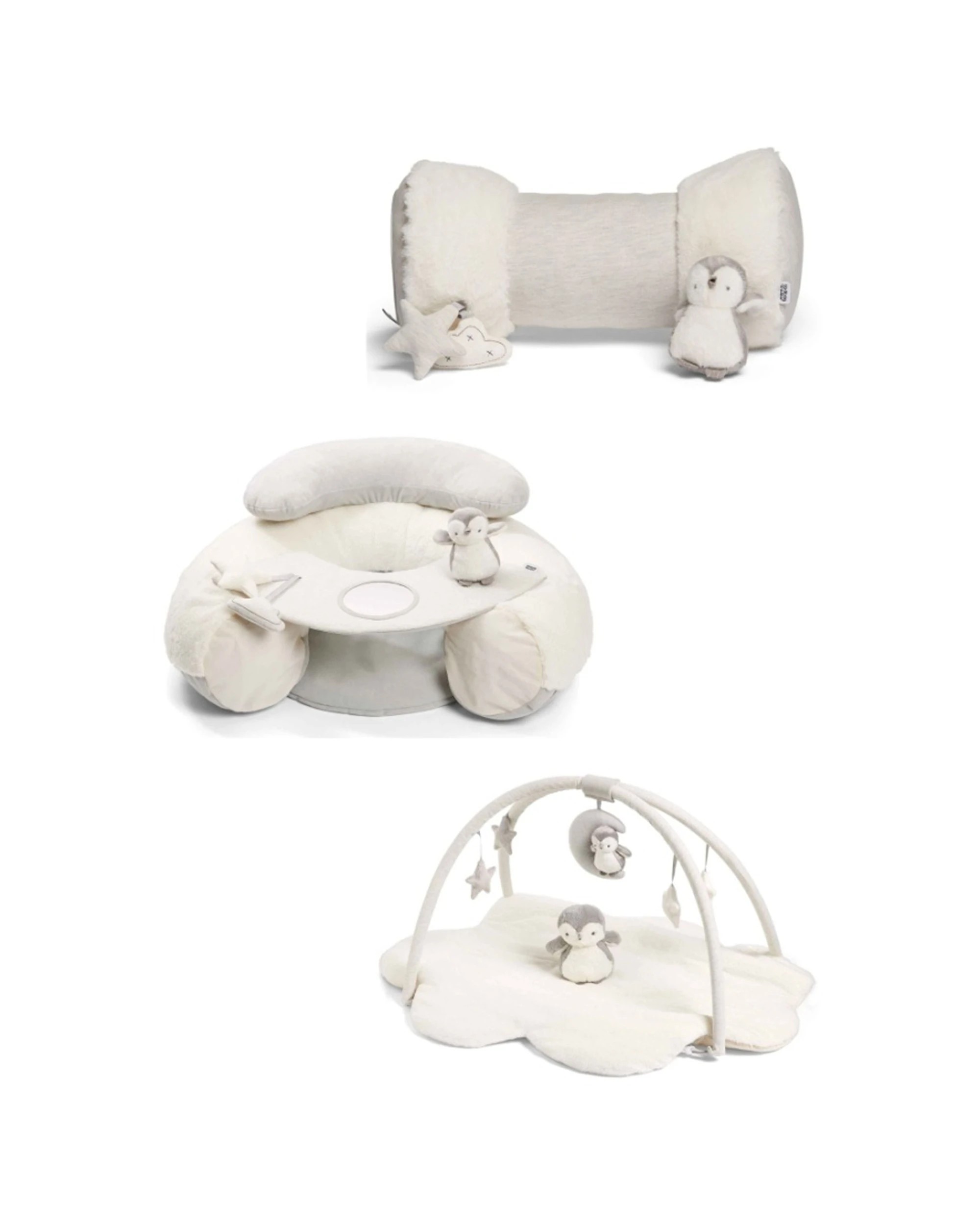 1 Mamas & Papas Australia 3pc Playmat Bundle Wish Upon A Cloud Tummy Time Set - Natural, 1 of 4