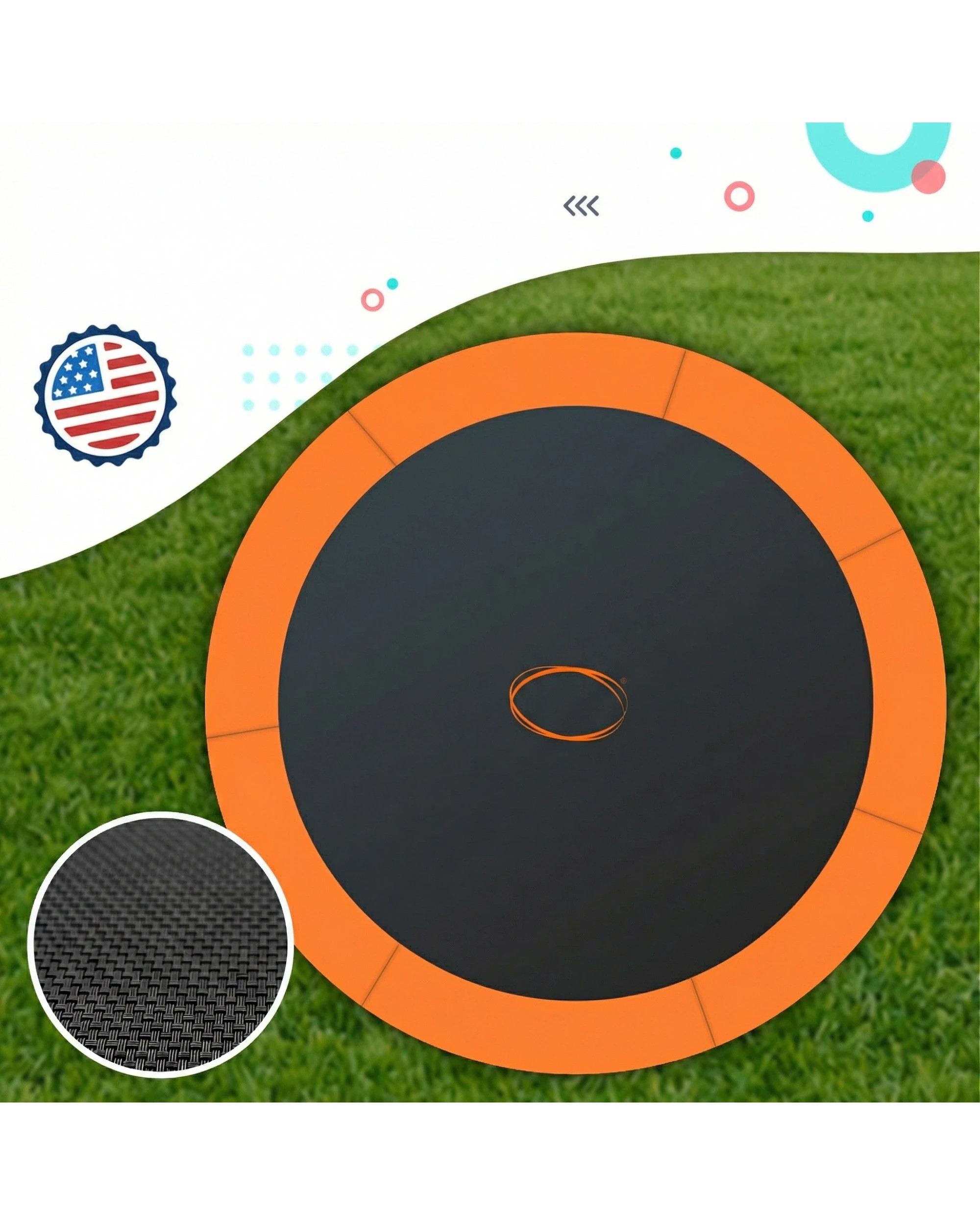 4 Kahuna 16ft Trampoline with Roof in Orange, 4 of 10